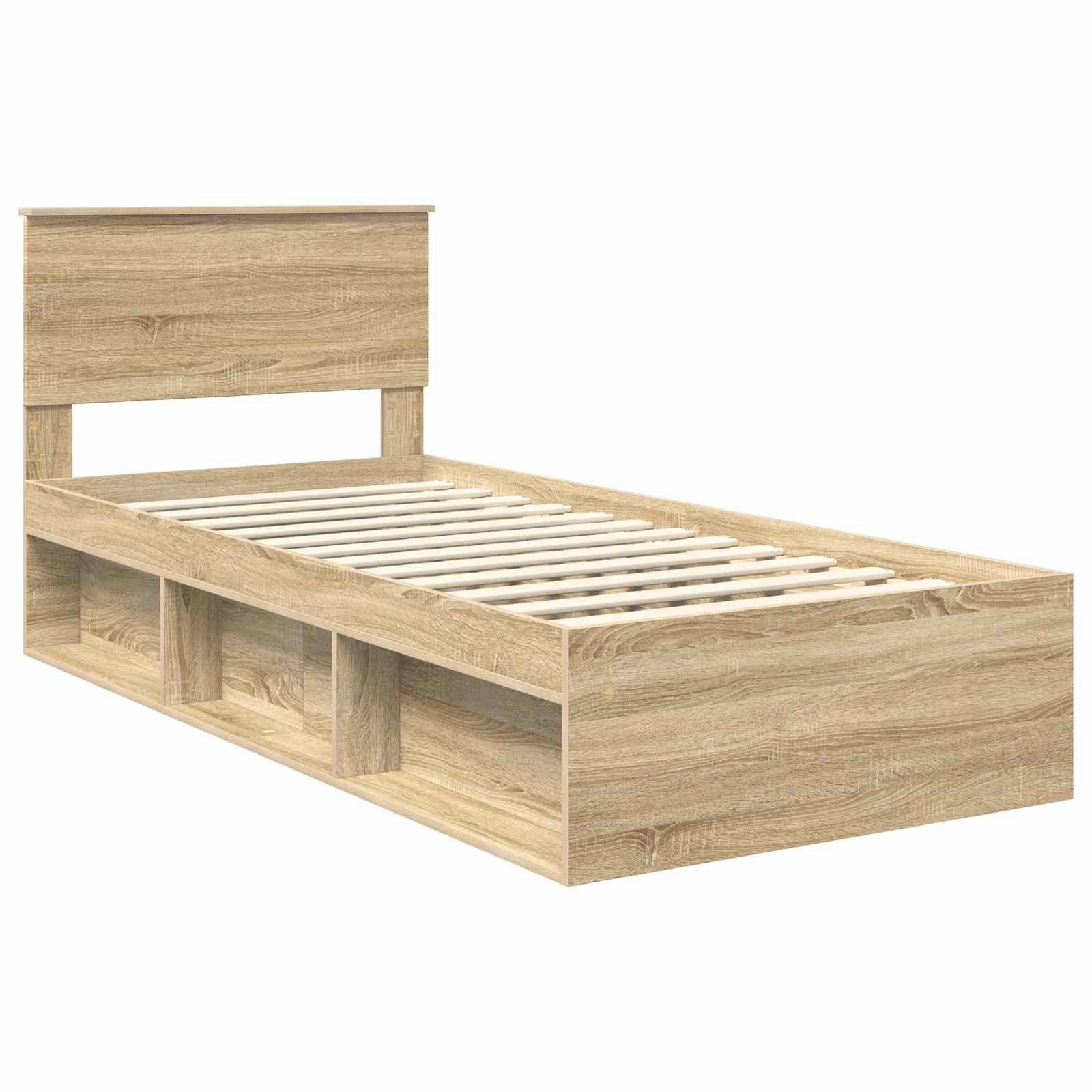 Σκελετός Κρεβατιού Σονόμα 90 x 190 cm Επεξεργασμένο ξύλο - Pakobazaar