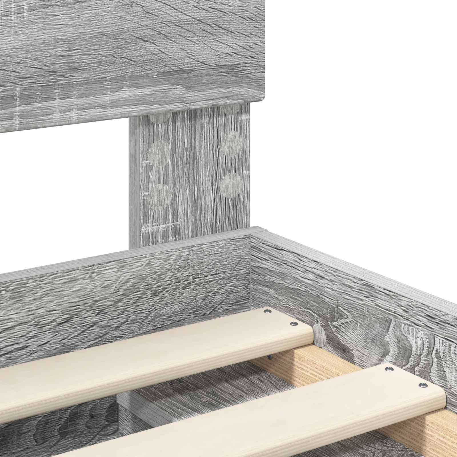 Σκελετός Κρεβατιού Γκρίζο Σονομα 90 x 190 cm Επεξεργασμένο ξύλο