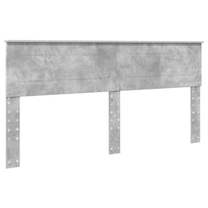 Σκελετός Κρεβατιού Σκυρόδεμα Γκρι 200 x 200 cm Μηχανήματος Ξύλο
