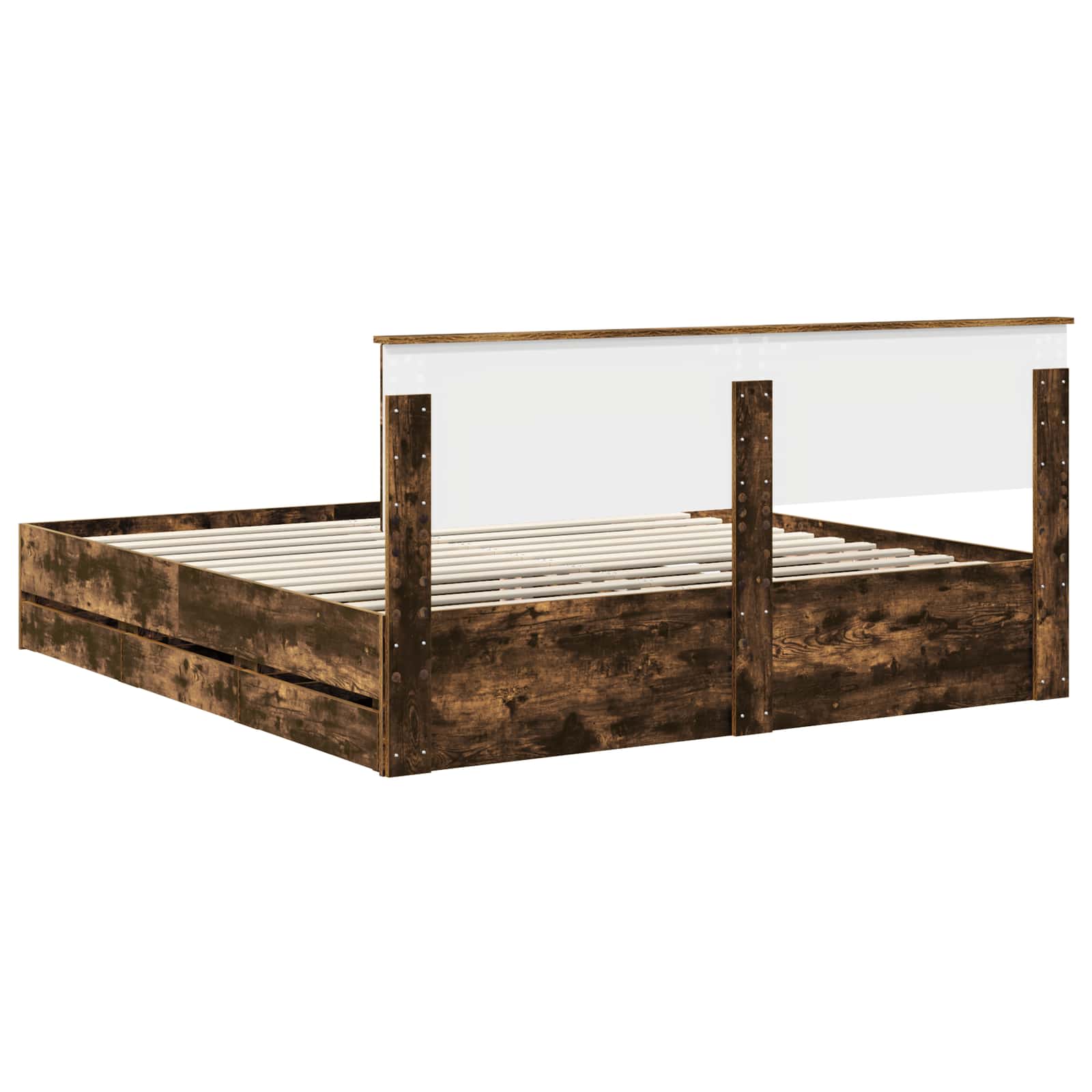 Σκελετός Κρεβατιού Καπνιστό Δρύς 180 x 200 cm Μηχανήματος Ξύλο