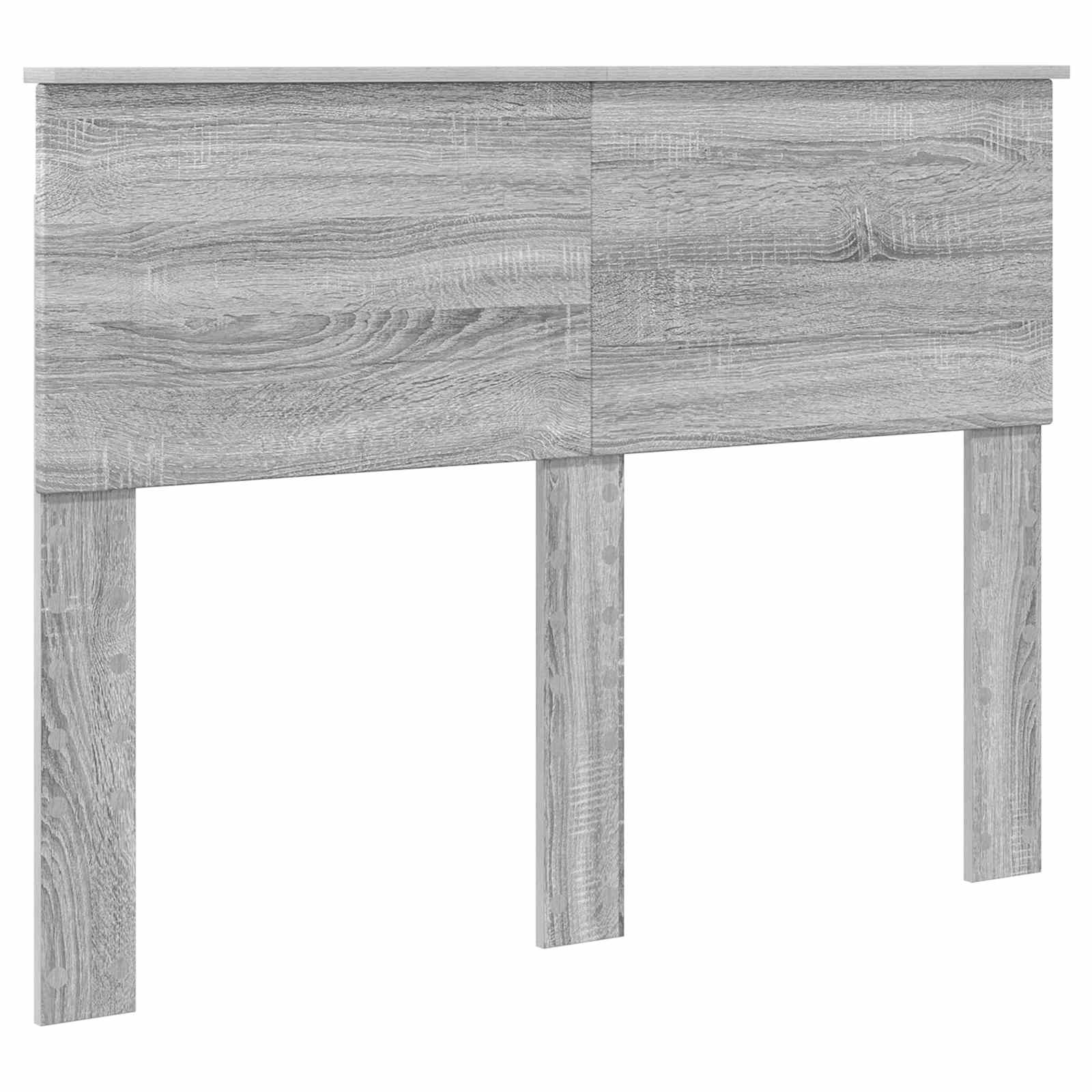 Σκελετός Κρεβατιού Γκρίζο Σονομα 135 x 190 cm Μηχανήματος Ξύλο