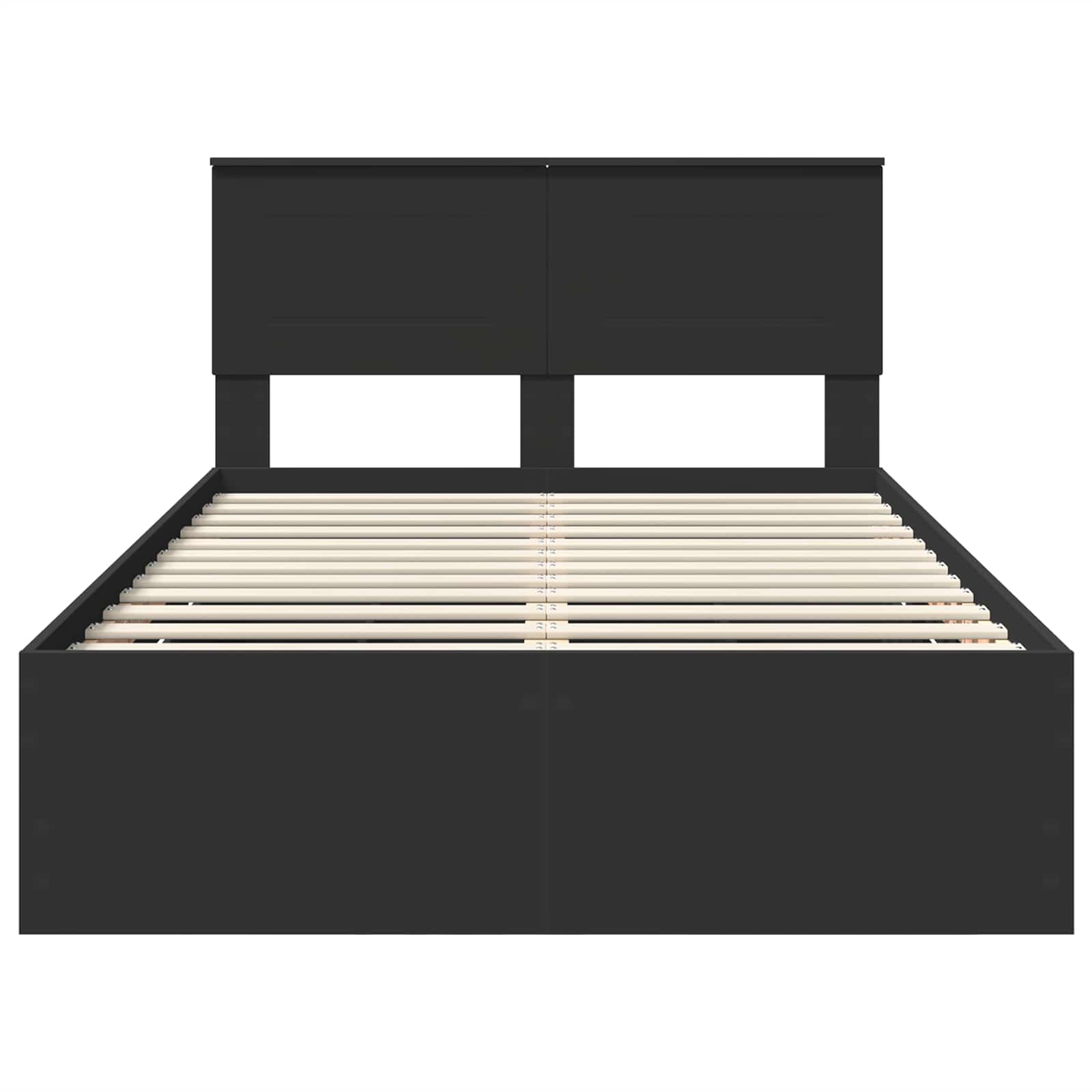 Σκελετός Κρεβατιού Μαύρο 120 x 190 cm Μηχανήματος Ξύλο