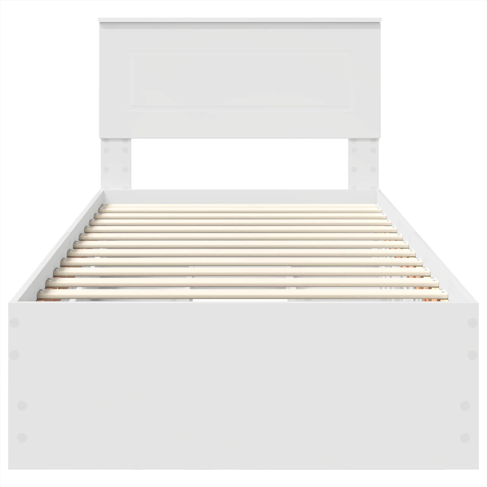 Σκελετός Κρεβατιού Λευκό 90 x 200 cm Μηχανήματος Ξύλο