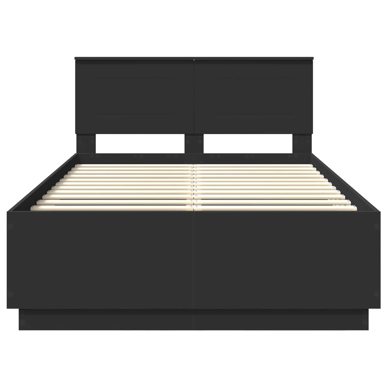 Σκελετός Κρεβατιού Μαύρο 120 x 190 cm Επεξεργασμένο ξύλο