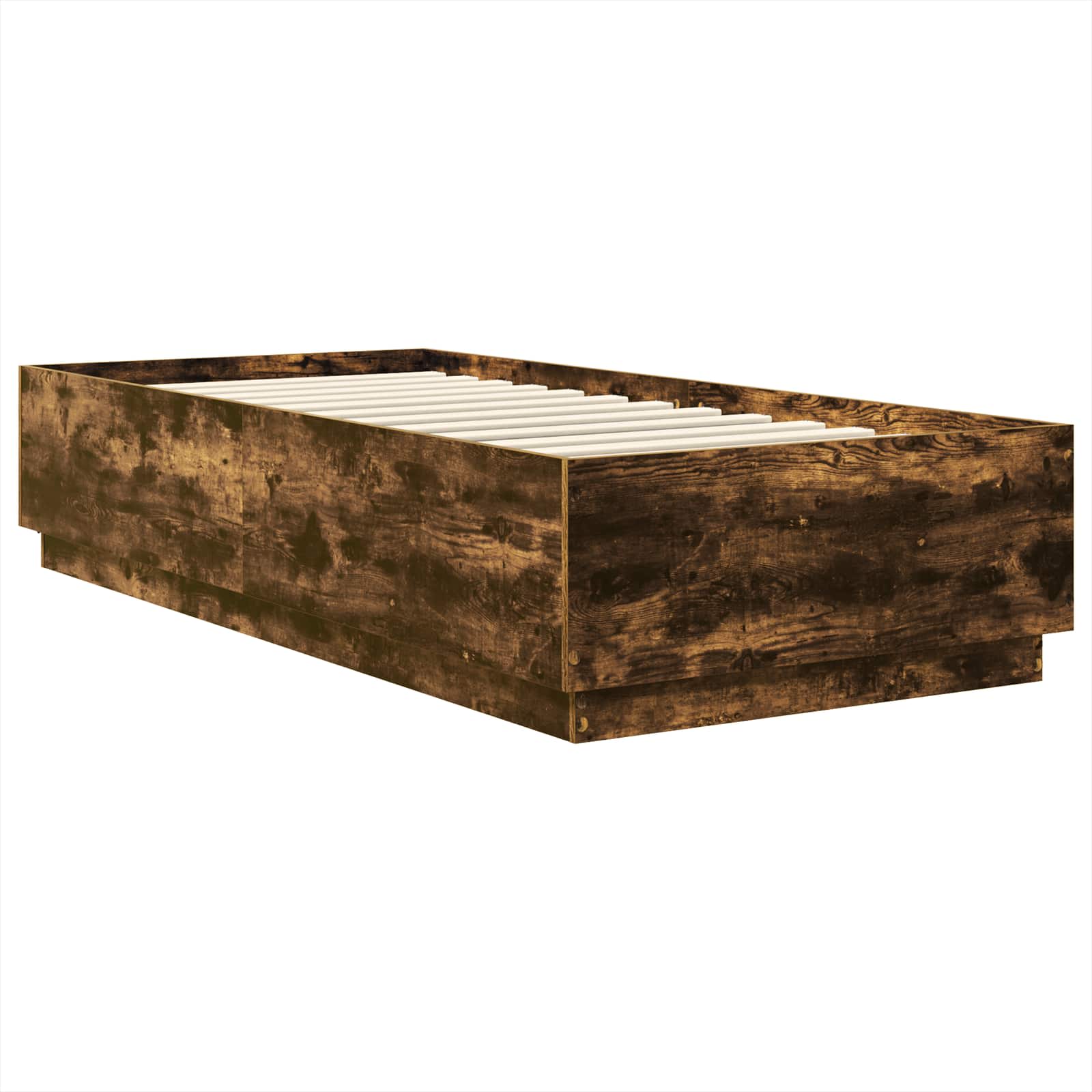 Σκελετός Κρεβατιού Καπνιστό Δρύς 90 x 190 cm Επεξεργασμένο ξύλο