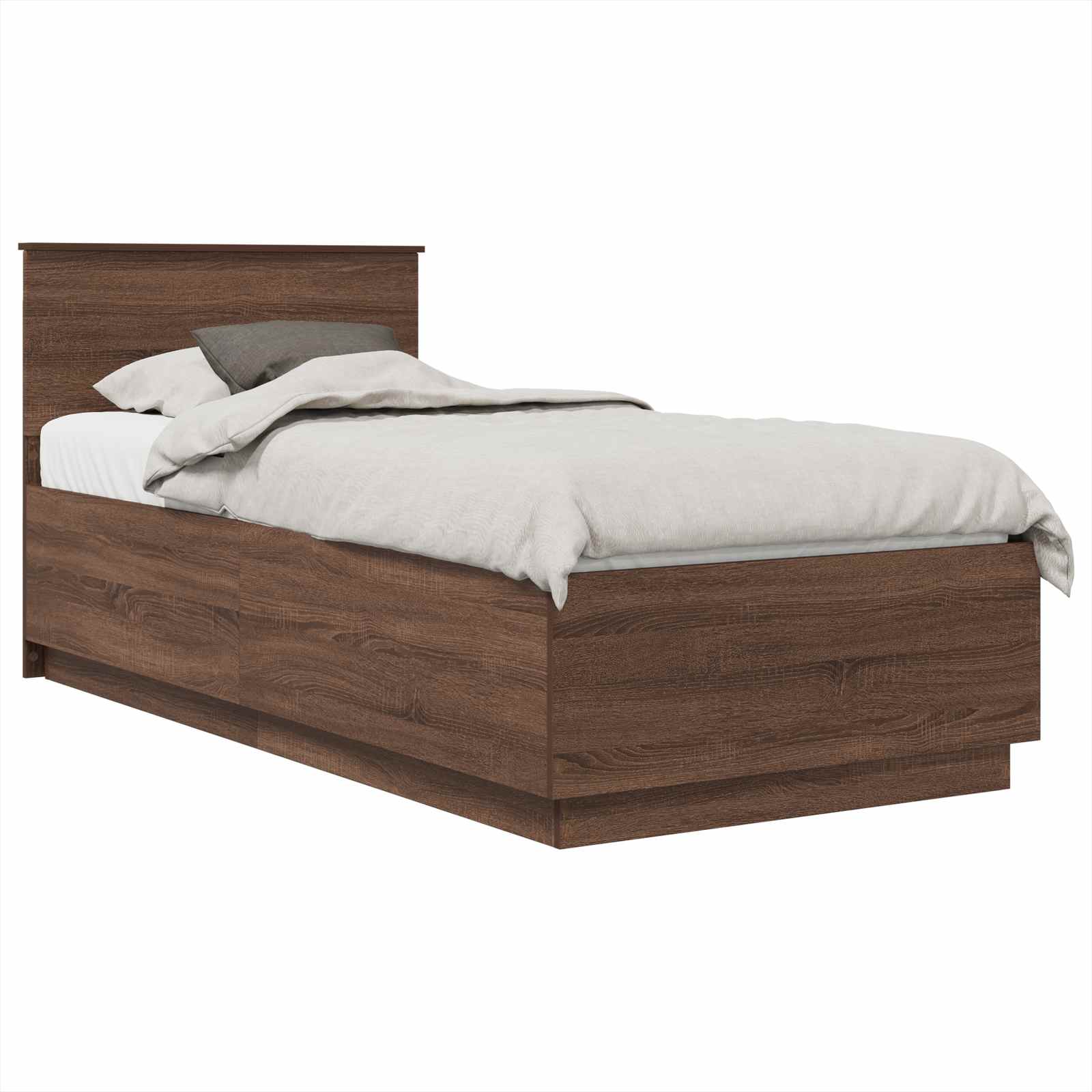 Σκελετός Κρεβατιού Καφέ δρυς 70 x 190 cm Επεξεργασμένο ξύλο