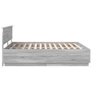Σκελετός Κρεβατιού Γκρι Sonoma 180 x 200 cm Επεξεργασμένο Ξύλο