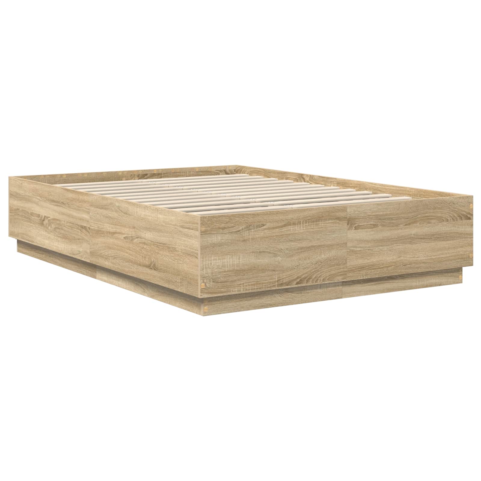 Σκελετός Κρεβατιού Sonoma Δρυς 140 x 190 cm Επεξεργασμένο Ξύλο