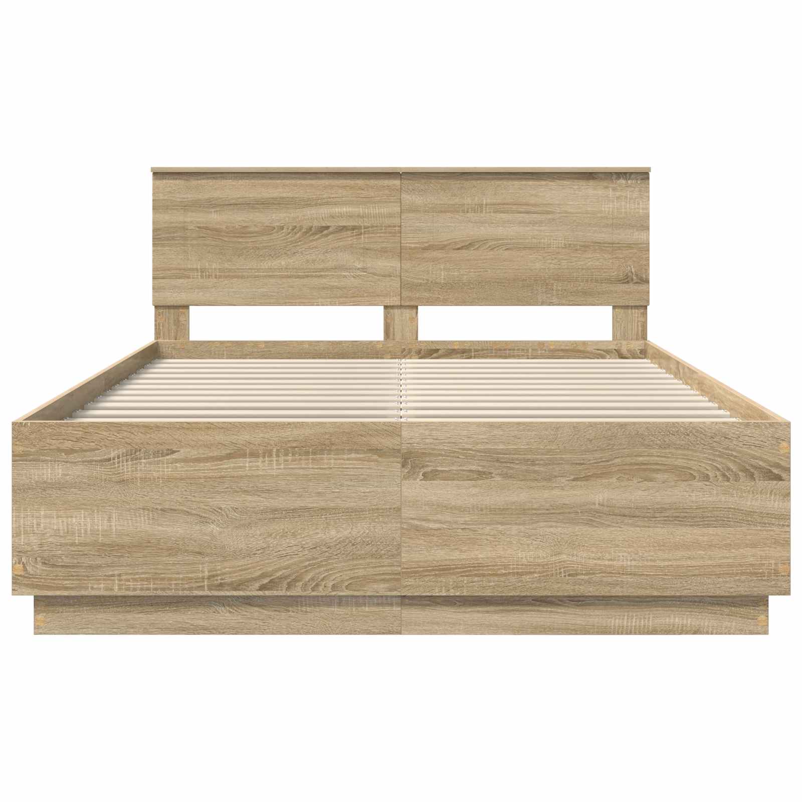 Σκελετός Κρεβατιού Sonoma Δρυς 140 x 190 cm Επεξεργασμένο Ξύλο