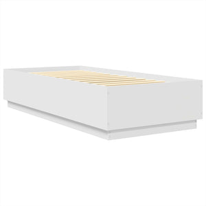 Σκελετός Κρεβατιού Λευκό 90 x 190 cm Επεξεργασμένο Ξύλο