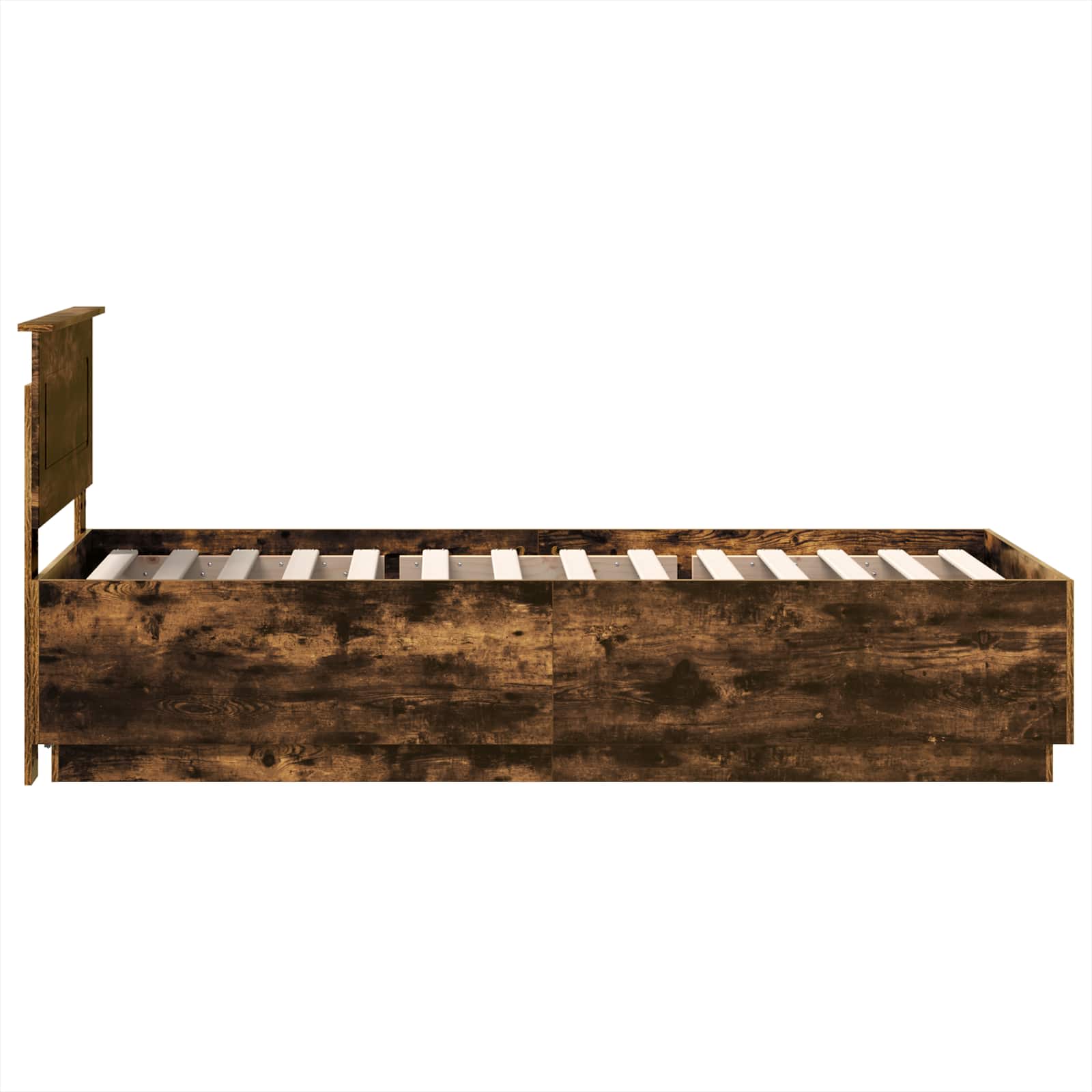 Σκελετός Κρεβατιού Καπνισμένο Ξύλο Δρυός 90 x 190 cm