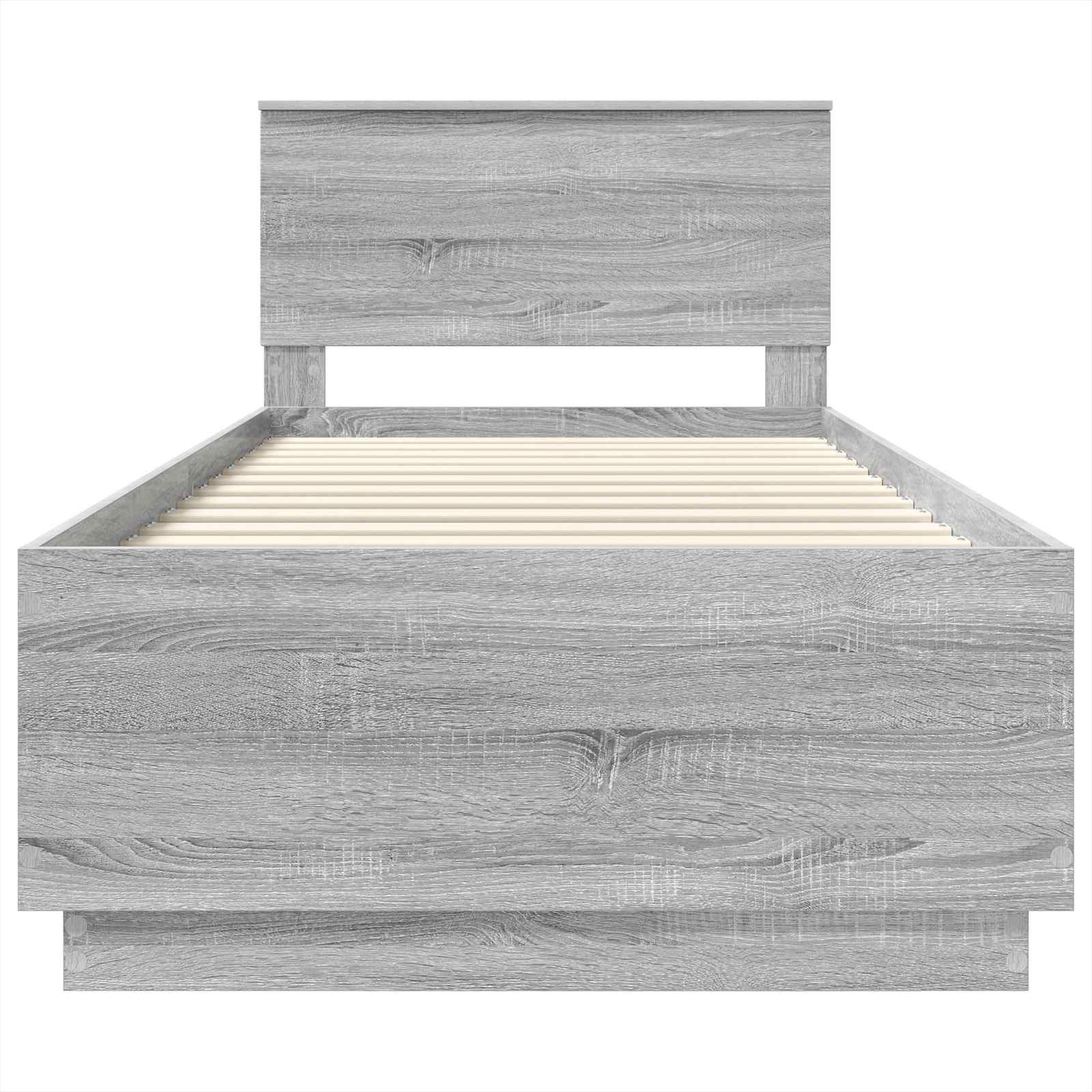 Σκελετός Κρεβατιού Γκρι Sonoma 90 x 190 cm Επεξεργασμένο Ξύλο