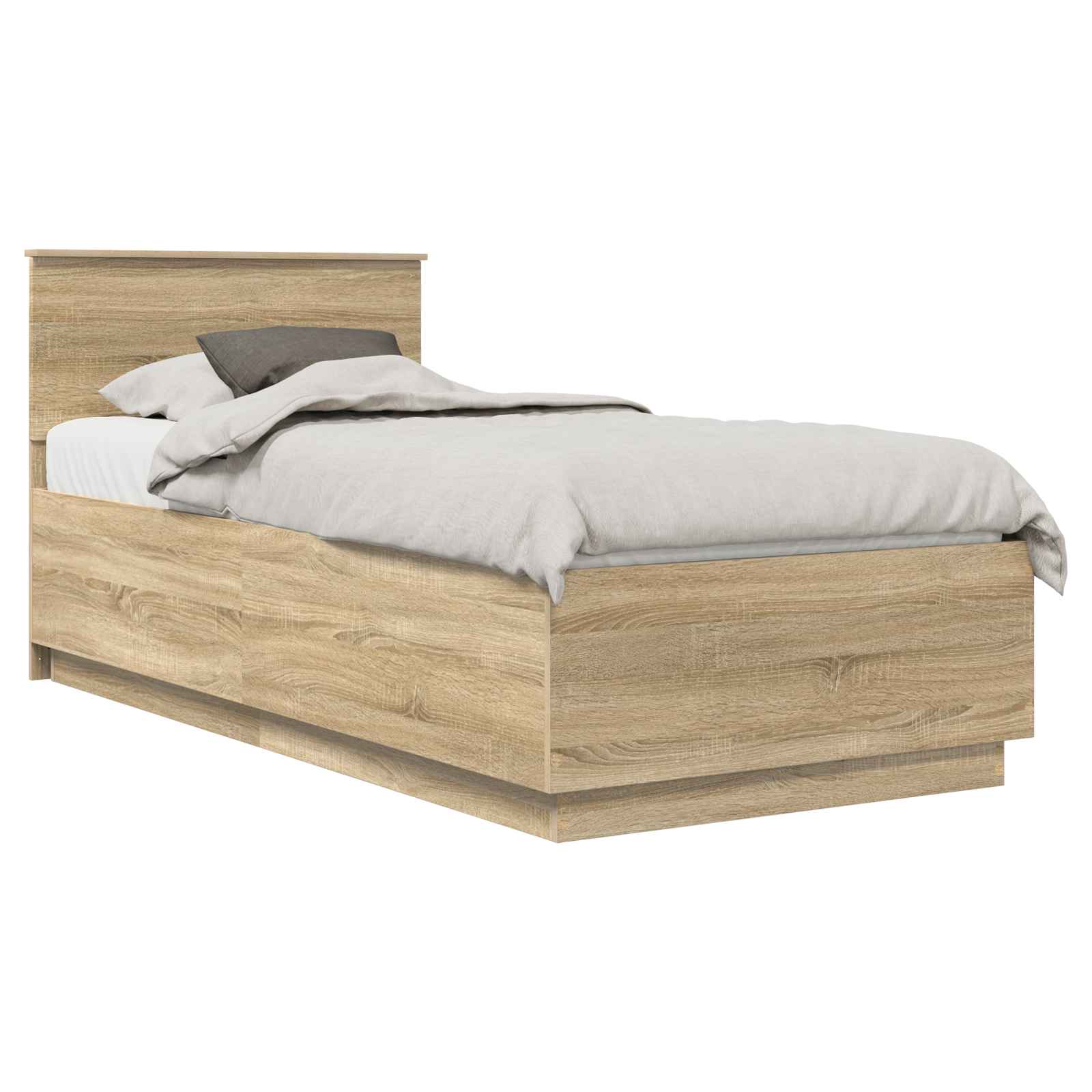Σκελετός Κρεβατιού Δρύς Sonoma 70 x 190 cm Επεξεργασμένο ξύλο