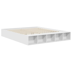 Σκελετός Κρεβατιού Λευκό 180 x 200 cm Επεξεργασμένο Ξύλο