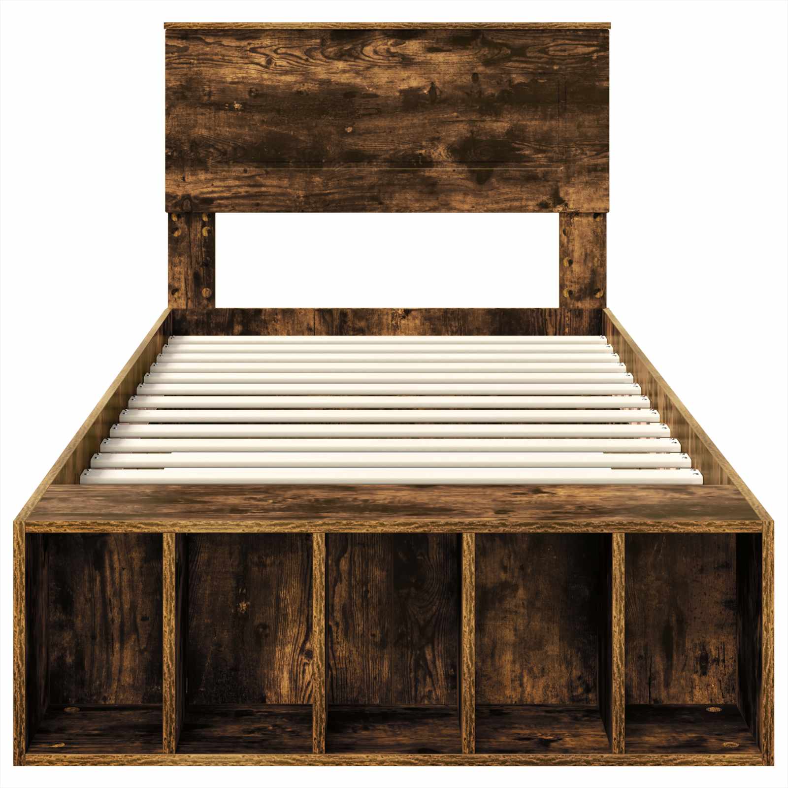 Σκελετός Κρεβατιού Καπνιστό Δρύς 90 x 190 cm Επεξεργασμένο ξύλο