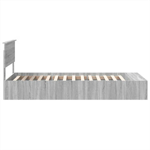 Σκελετός Κρεβατιού Γκρίζο Σονομα 90 x 190 cm Επεξεργασμένο ξύλο - Pakobazaar
