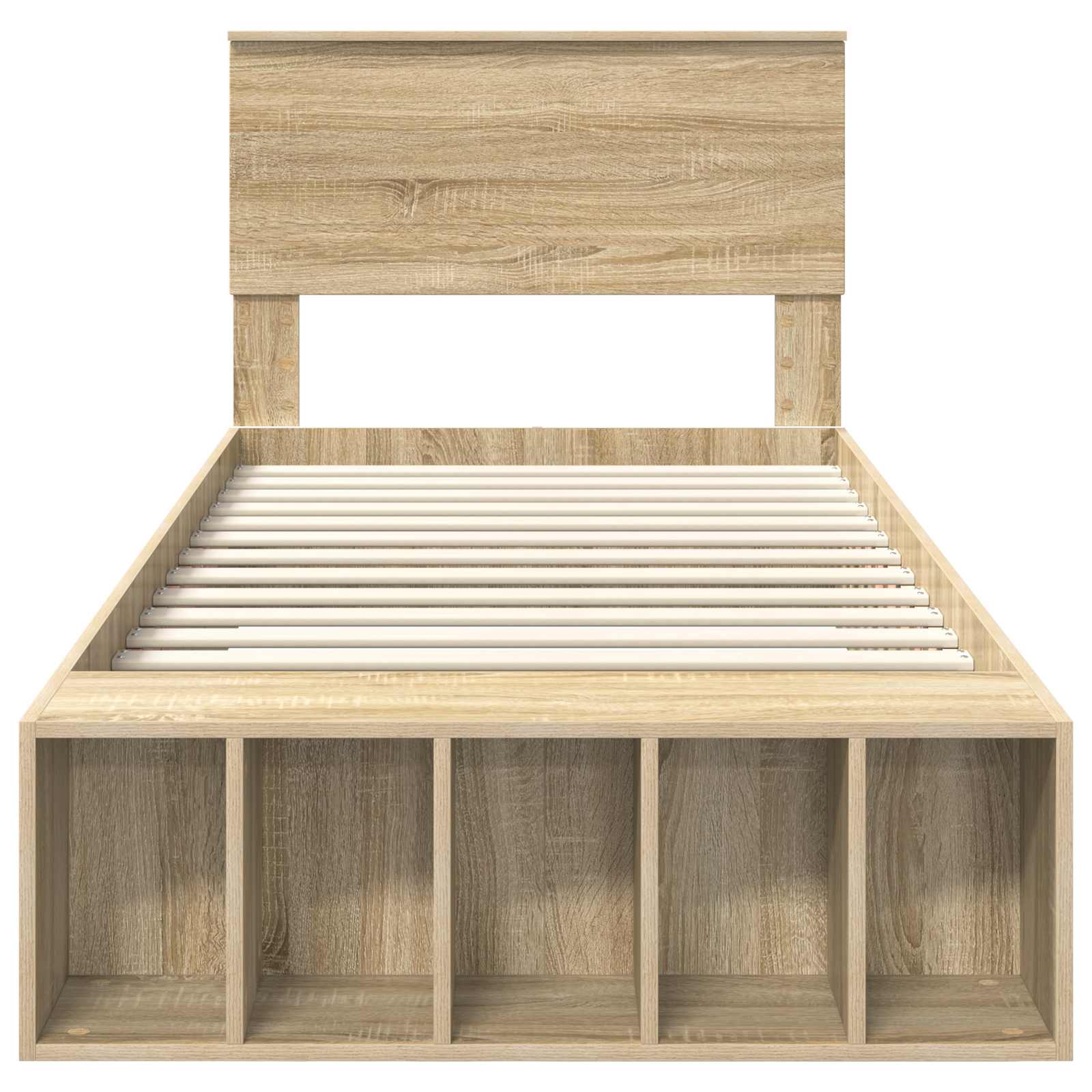 Σκελετός Κρεβατιού Δρύς Sonoma 75 x 190 cm Επεξεργασμένο ξύλο
