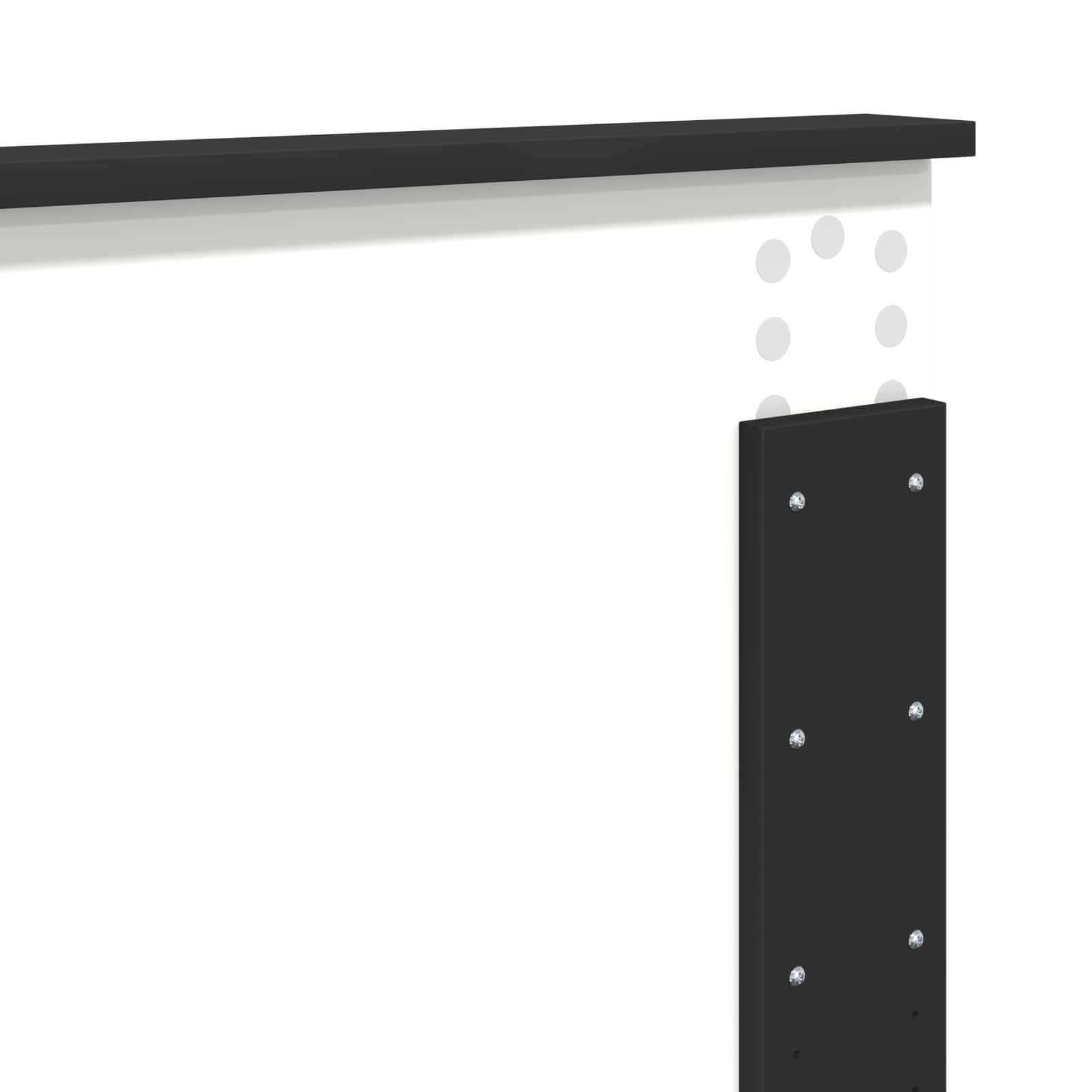 Κρεβάτι Αποθήκης Μαύρο 140 x 190 cm Επεξεργασμένο Ξύλο - Pakobazaar