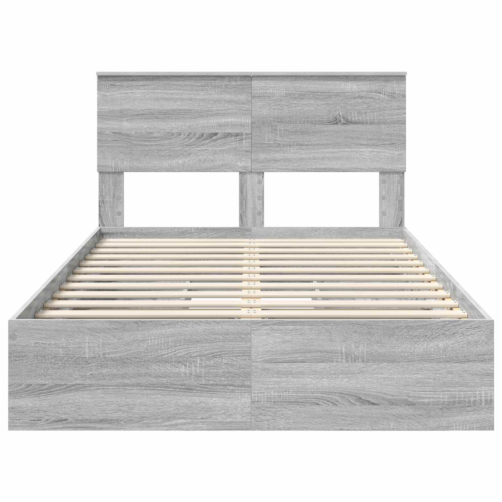 Κρεβάτι Αποθήκης Γκρίζο Σονομα 120 x 200 cm Επεξεργασμένο Ξύλο