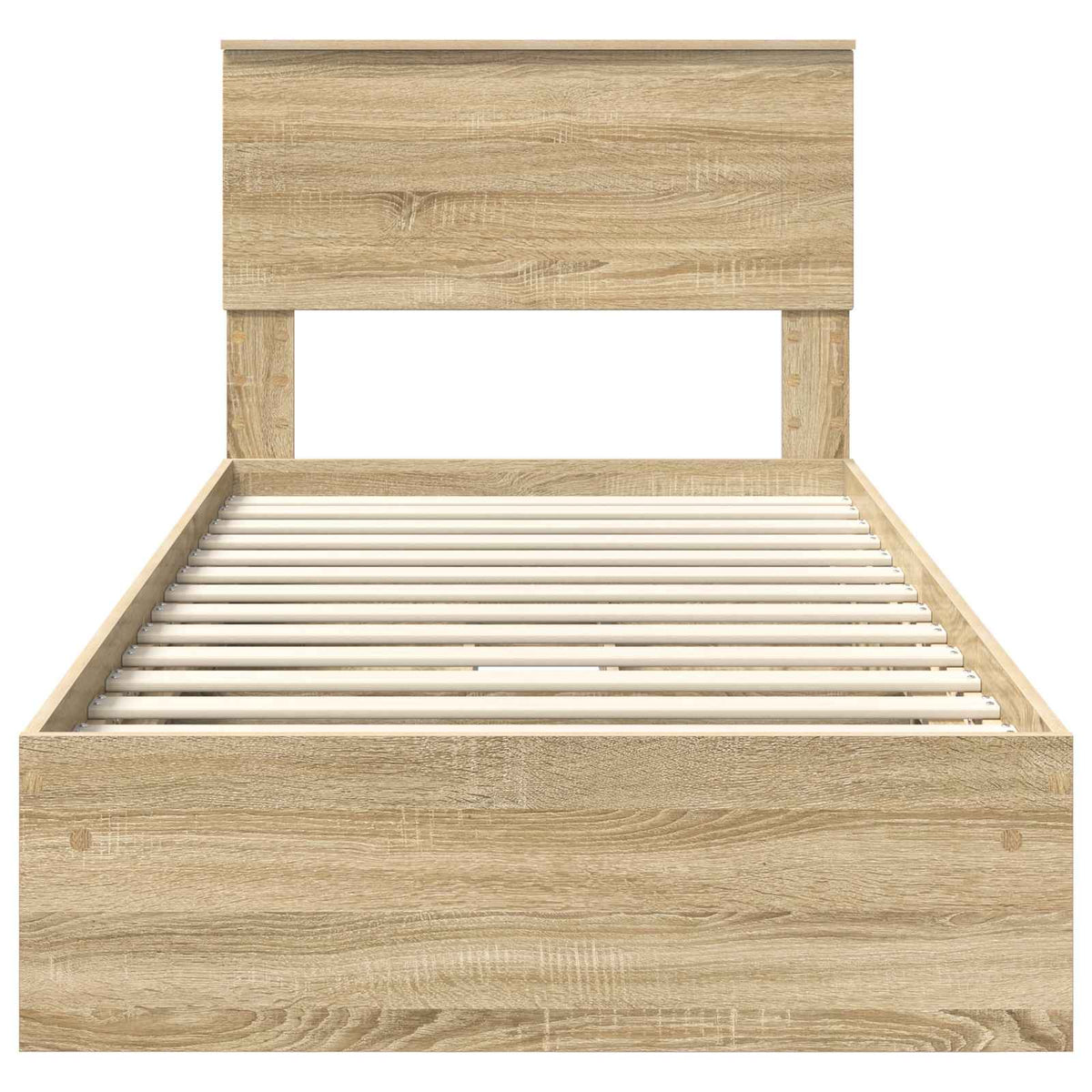 Κρεβάτι Αποθήκης Δρύς Sonoma 100 x 200 cm Επεξεργασμένο Ξύλο