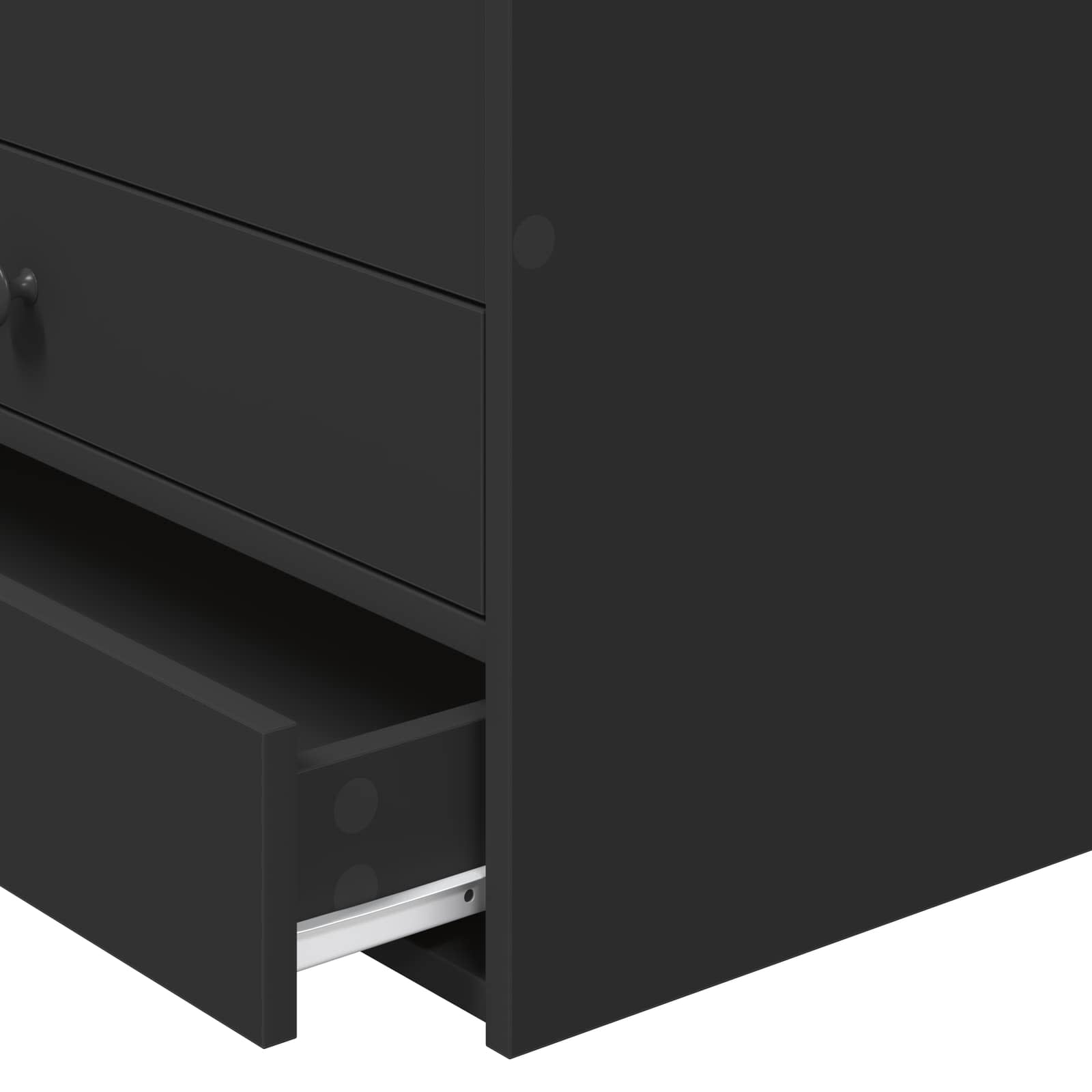 Καναπές Κρεβάτι με συρτάρι Μαύρο 75 x 190 cm Επεξεργασμένο ξύλο