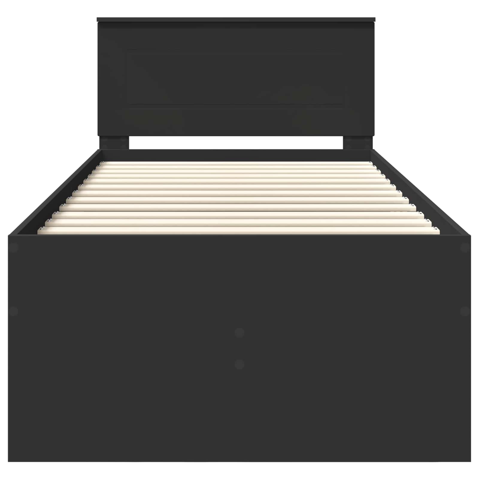 Καναπές Κρεβάτι με συρτάρι Μαύρο 75 x 190 cm Επεξεργασμένο ξύλο