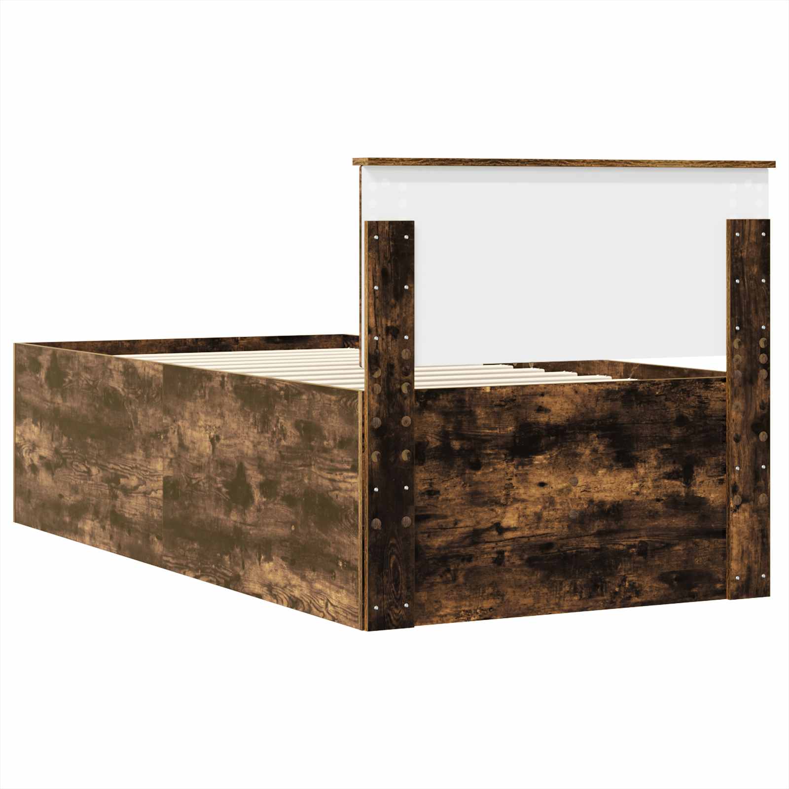 Καναπές Κρεβάτι με συρτάρι Φουσκωτό δρυς και Μαύρο 75 x 190 cm