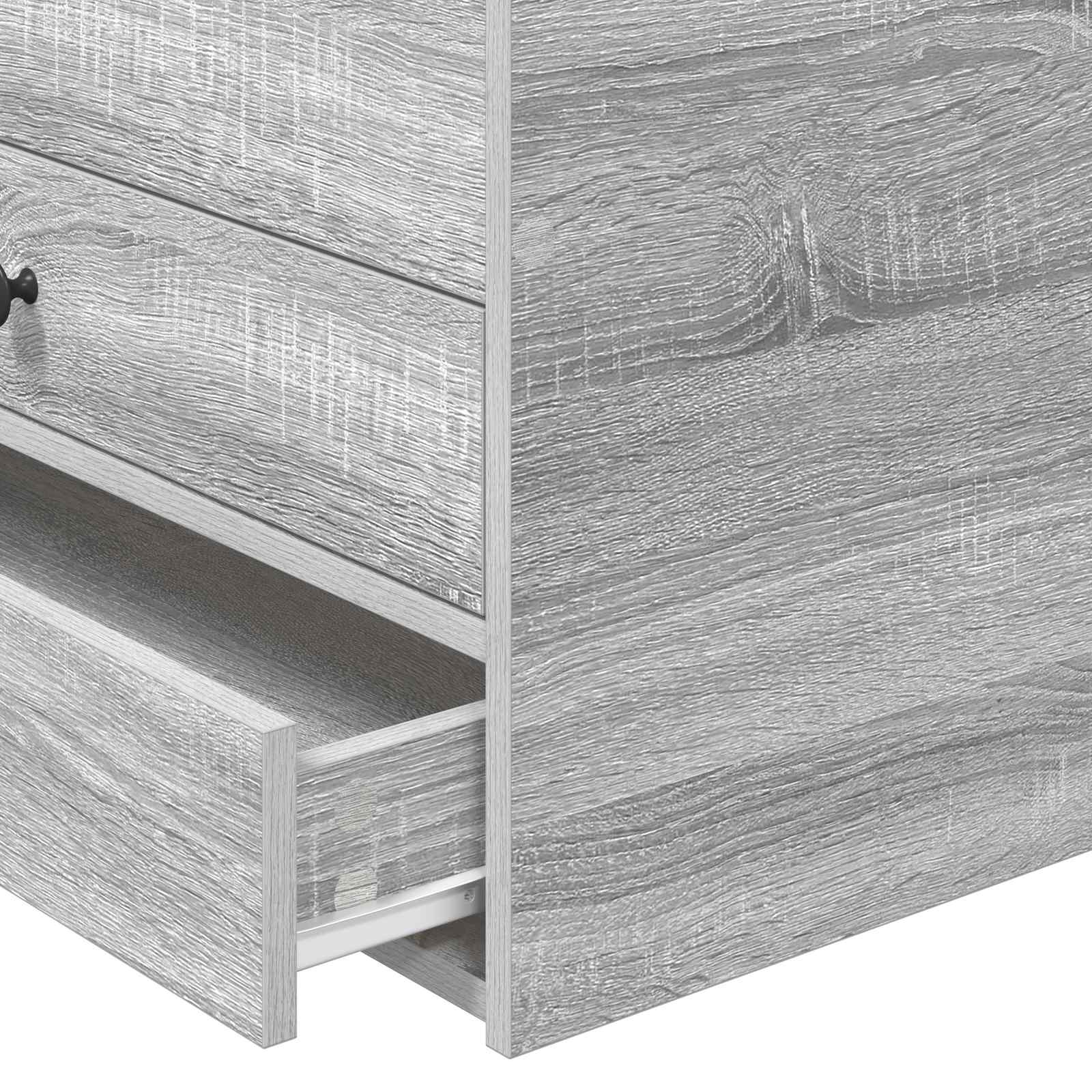 Καναπές Κρεβάτι με συρτάρι Γκρι Σονομα και Μαύρο 75 x 190 cm