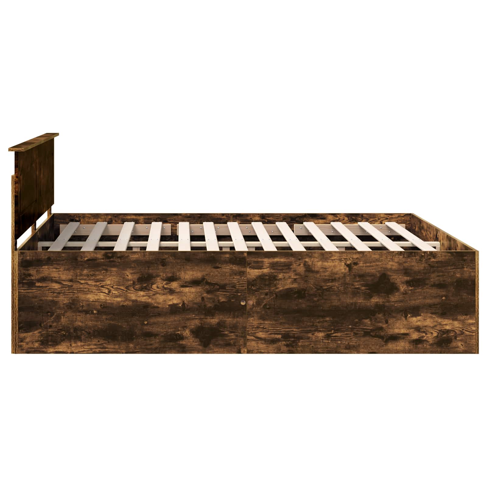 Σκελετός Κρεβατιού με κεφαλάρι Καπνιστό Δρύς 200 x 200 cm - Pakobazaar