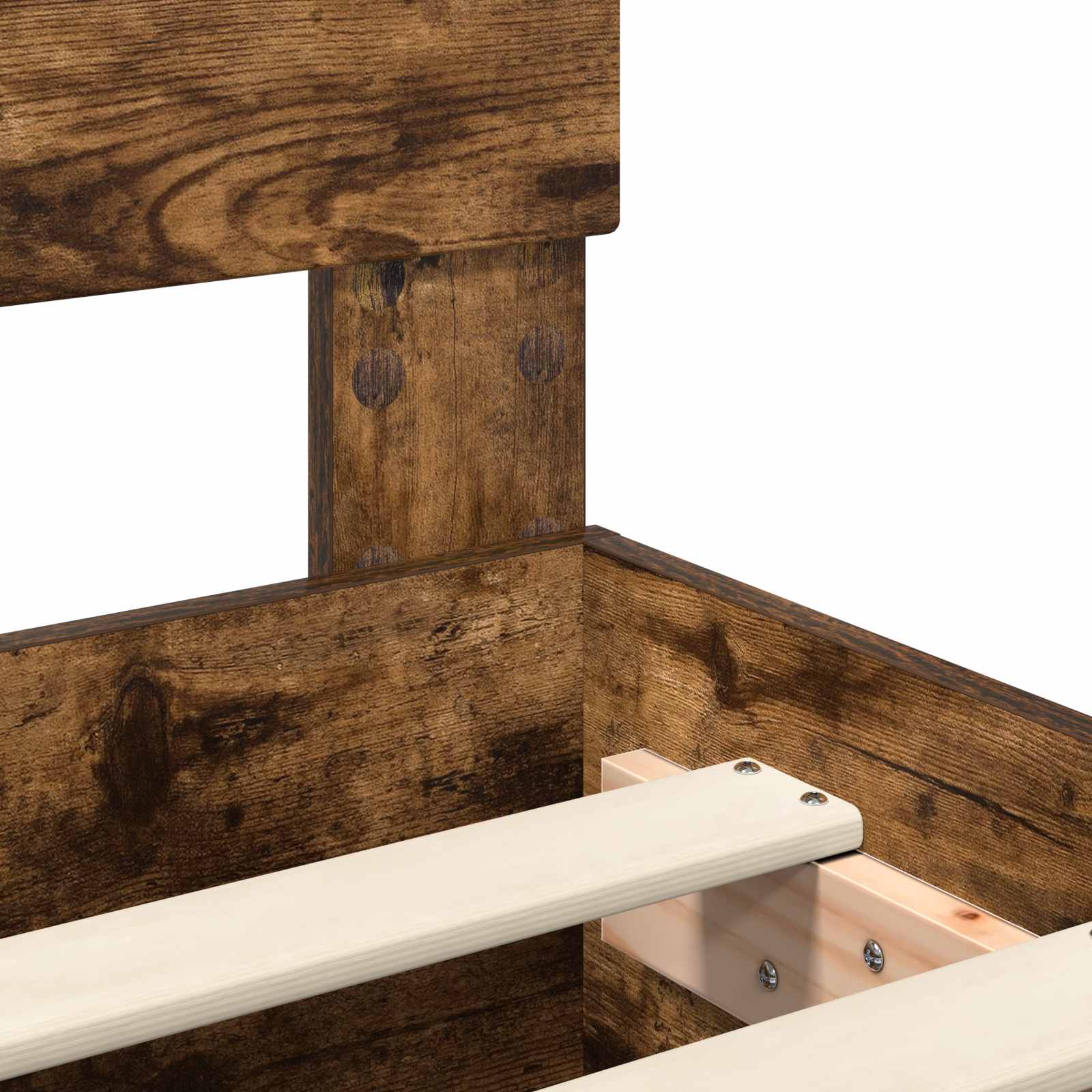 Σκελετός Κρεβατιού με κεφαλάρι Καπνιστό Δρύς 150 x 200 cm