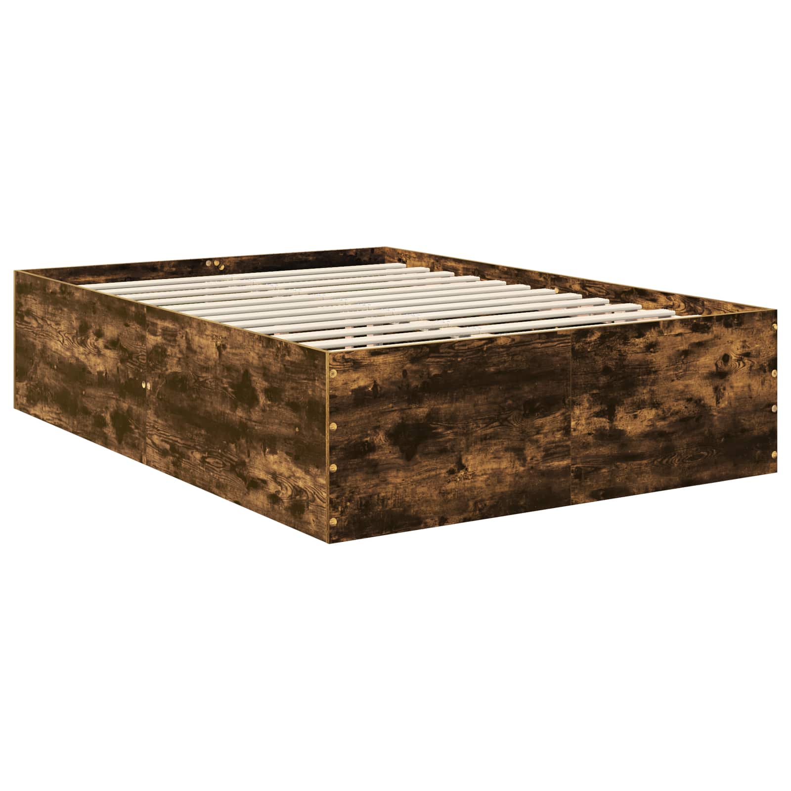 Σκελετός Κρεβατιού με κεφαλάρι Καπνιστό Δρύς 140 x 190 cm