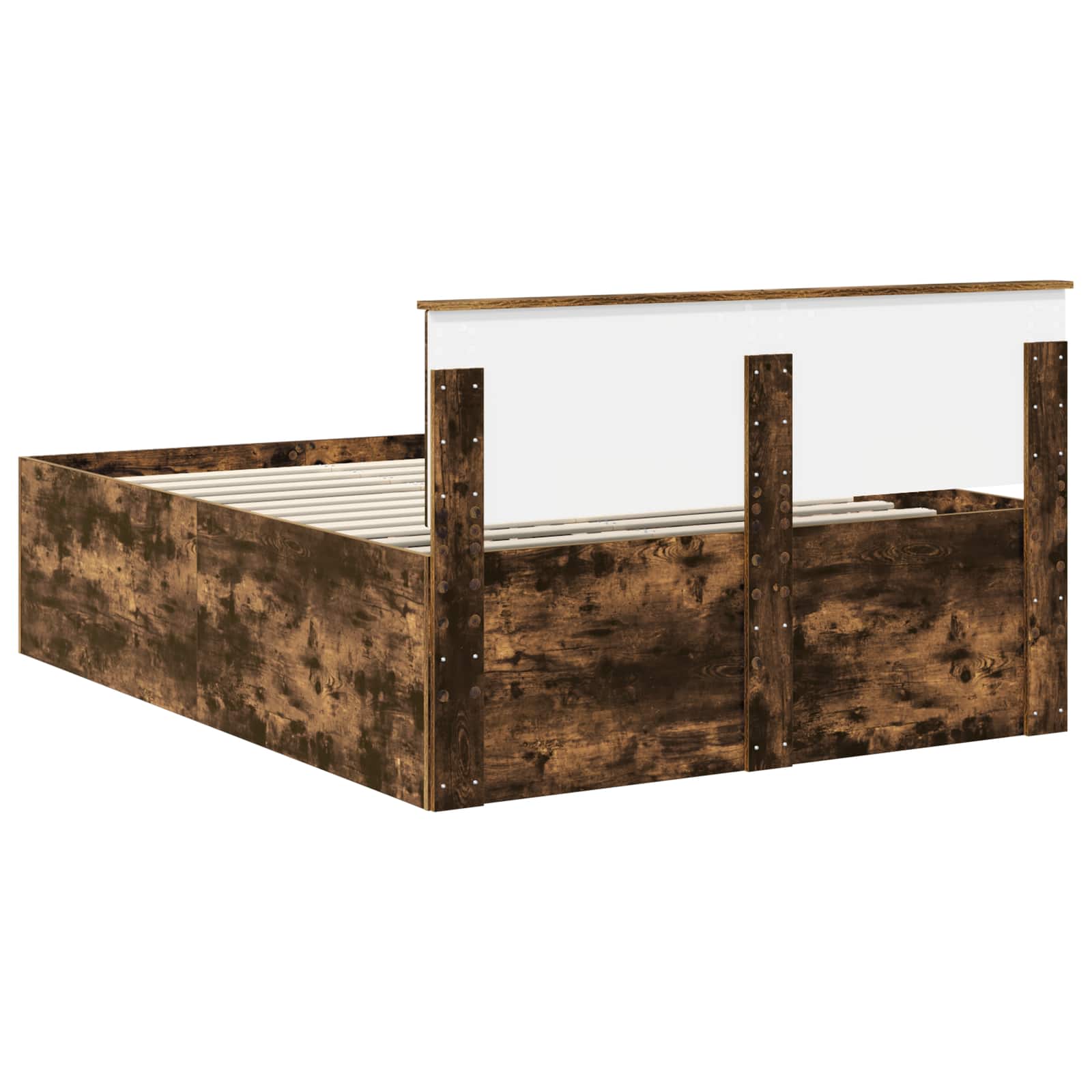 Σκελετός Κρεβατιού με κεφαλάρι Καπνιστό Δρύς 140 x 190 cm