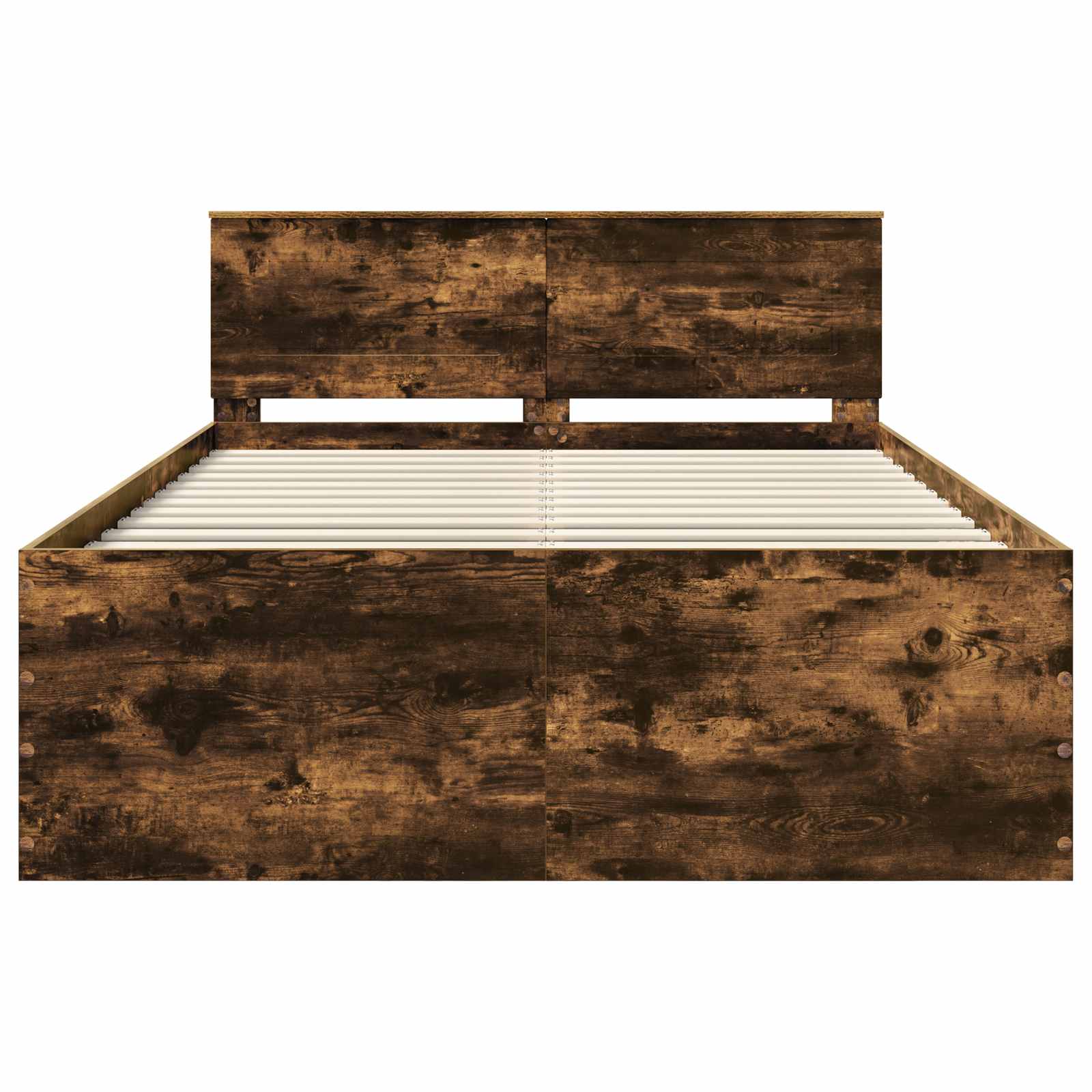 Σκελετός Κρεβατιού με κεφαλάρι Καπνιστό Δρύς 140 x 190 cm