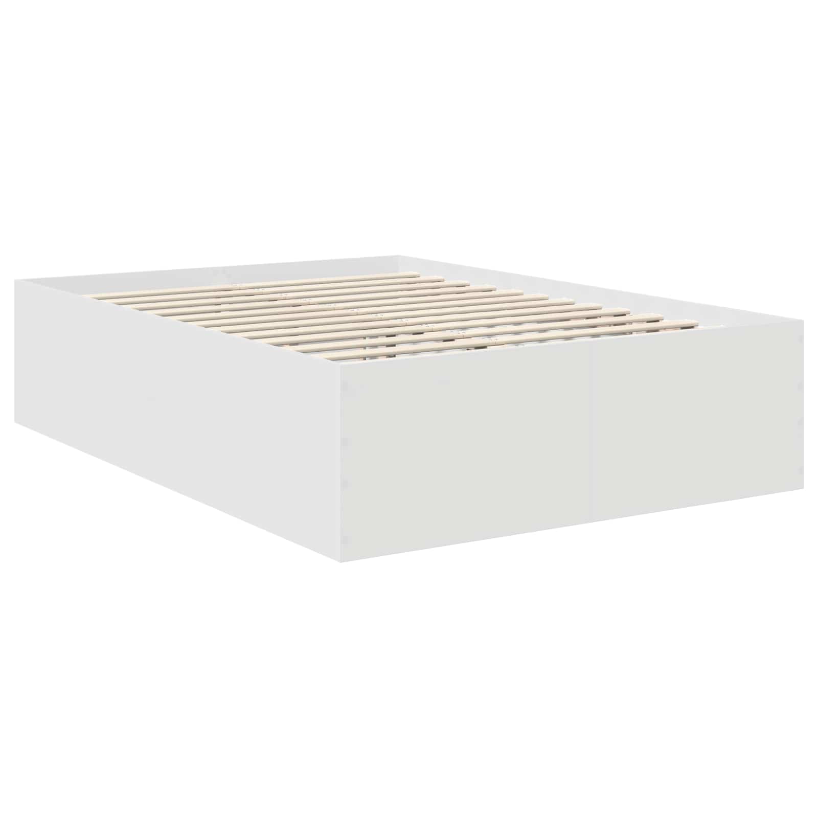 Σκελετός Κρεβατιού Λευκό 140 x 200 cm Επεξεργασμένο ξύλο