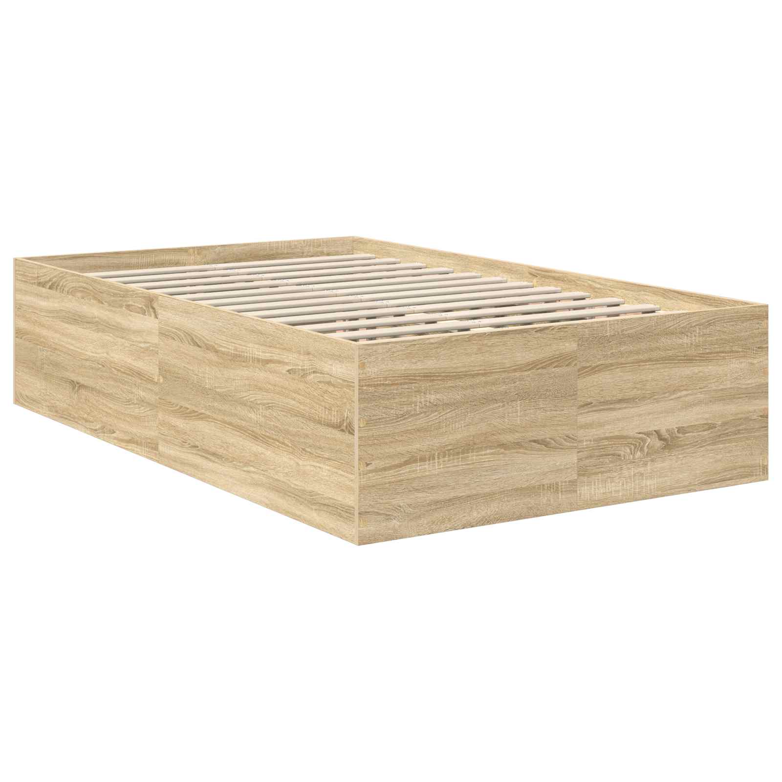 Σκελετός Κρεβατιού Δρύς Sonoma 120 x 190 cm Επεξεργασμένο ξύλο