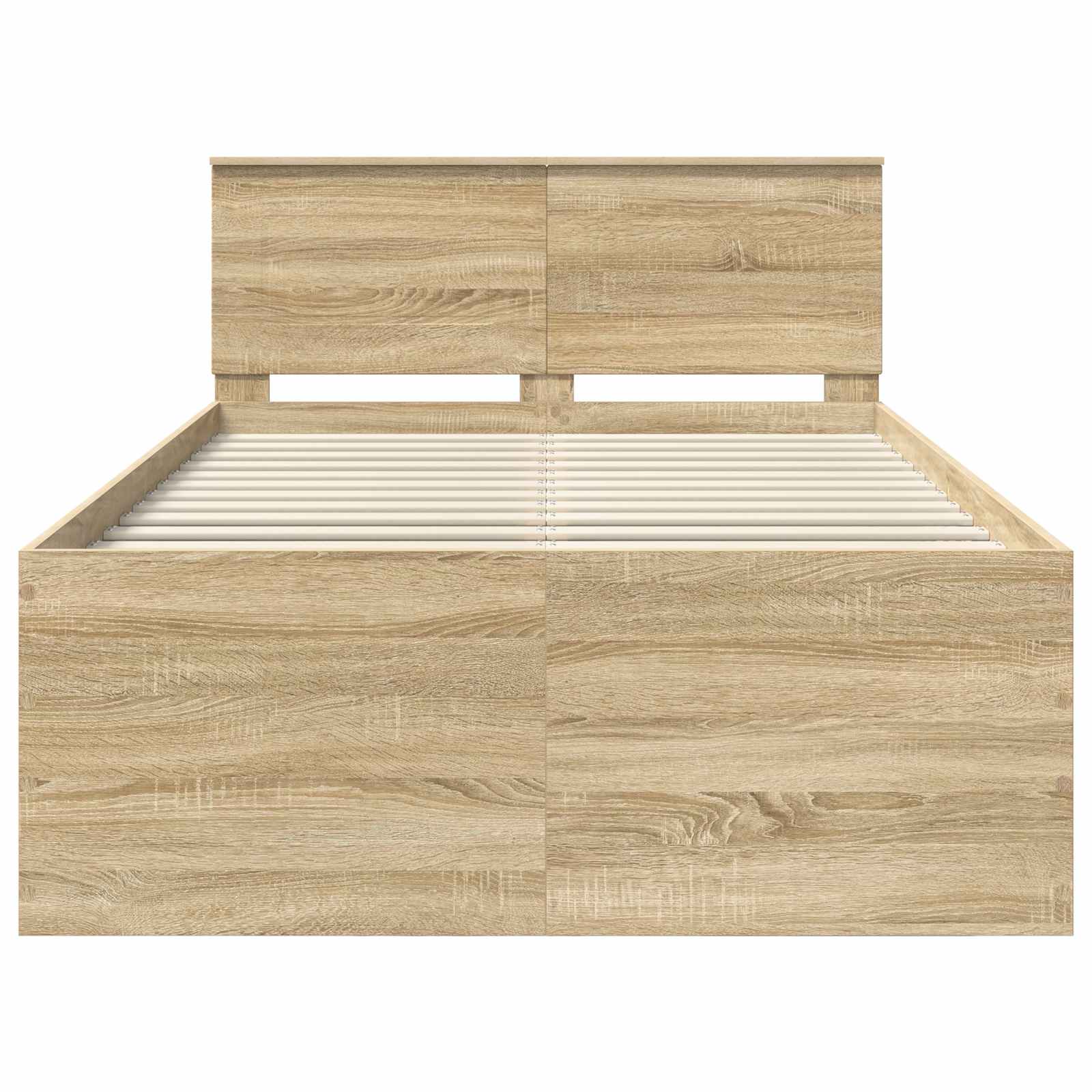 Σκελετός Κρεβατιού Δρύς Sonoma 120 x 190 cm Επεξεργασμένο ξύλο