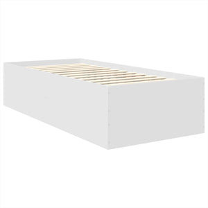 Σκελετός Κρεβατιού Λευκό 90 x 190 cm Επεξεργασμένο Ξύλο
