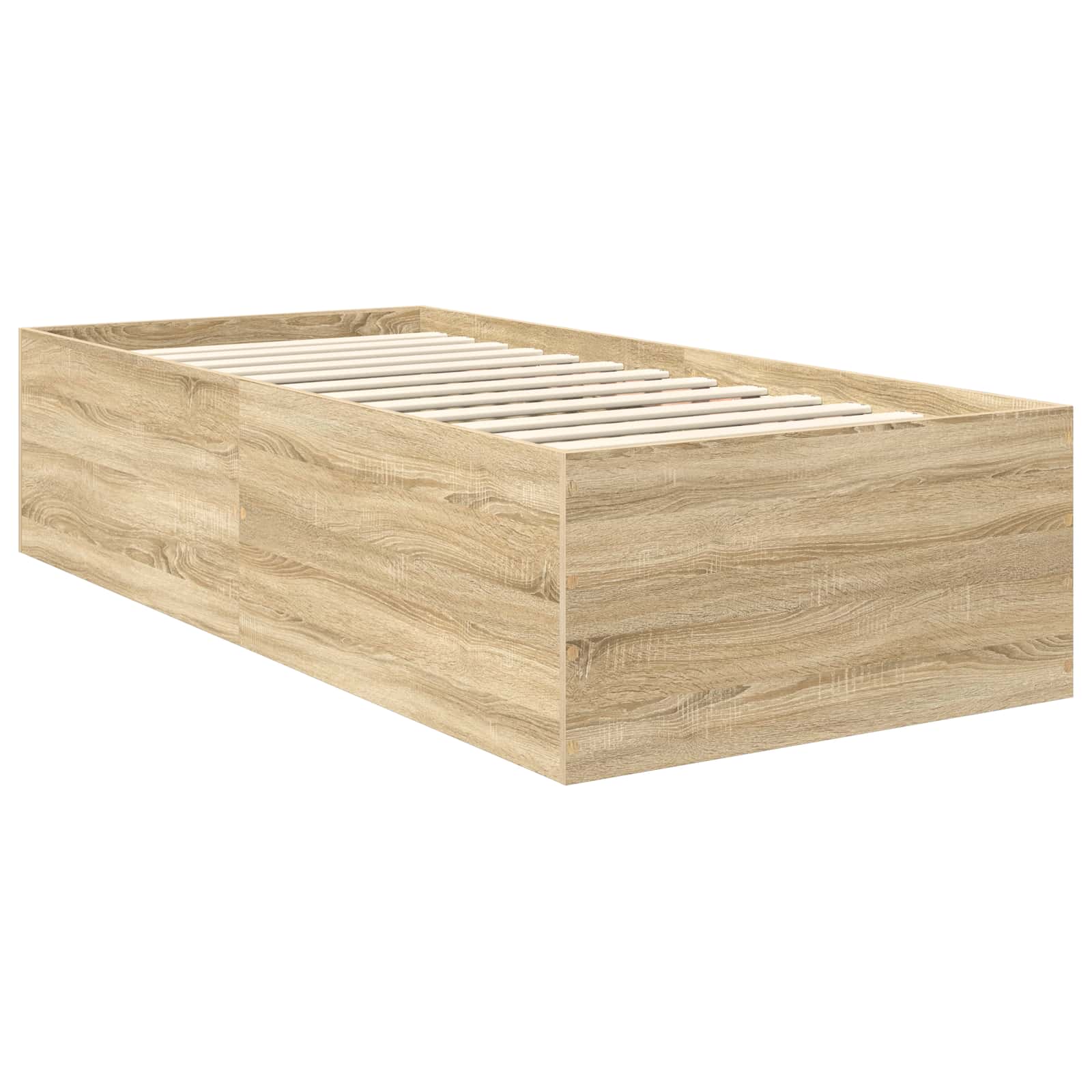 Σκελετός Κρεβατιού Δρύς Sonoma 90 x 190 cm Επεξεργασμένο ξύλο