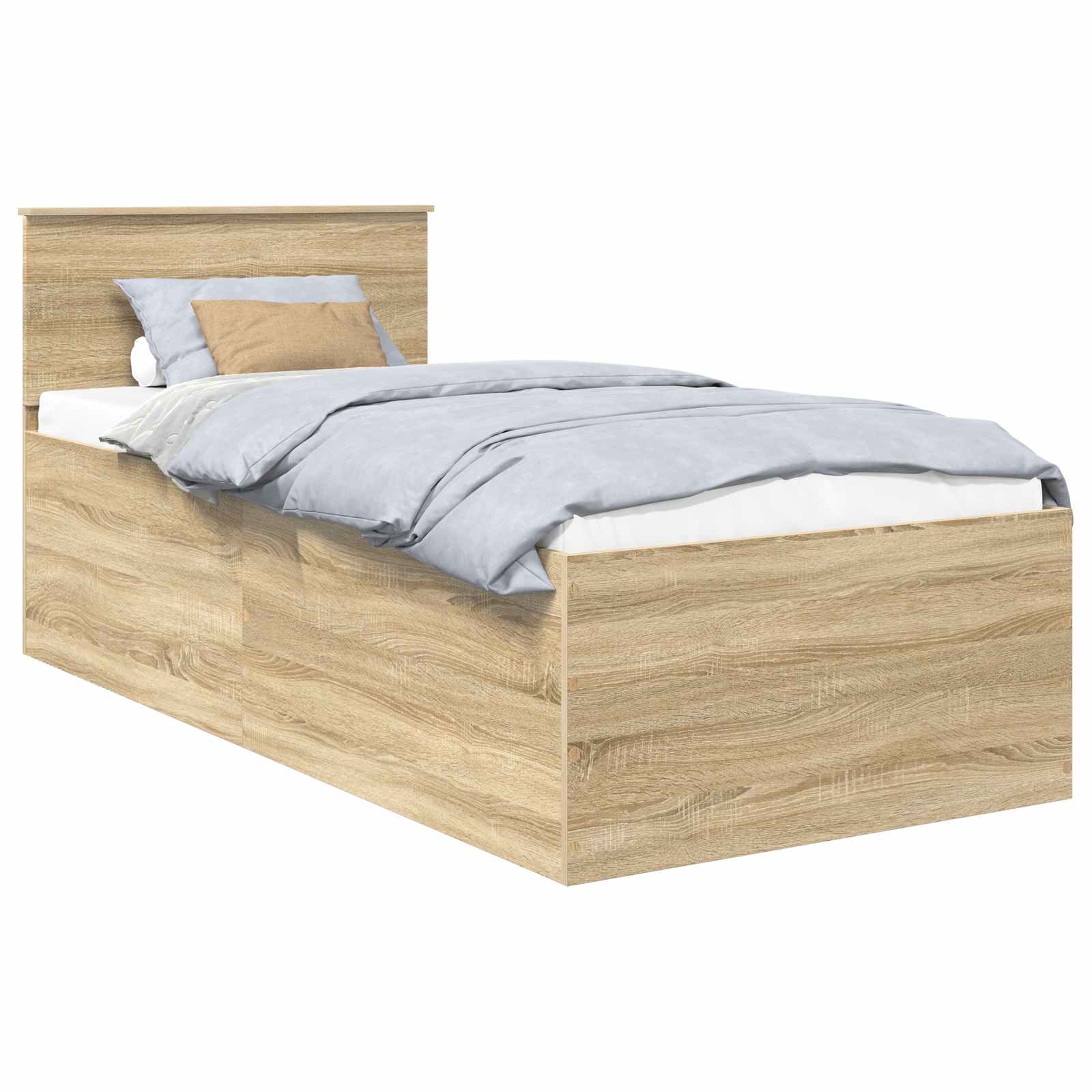 Σκελετός Κρεβατιού Δρύς Sonoma 90 x 200 cm Επεξεργασμένο ξύλο