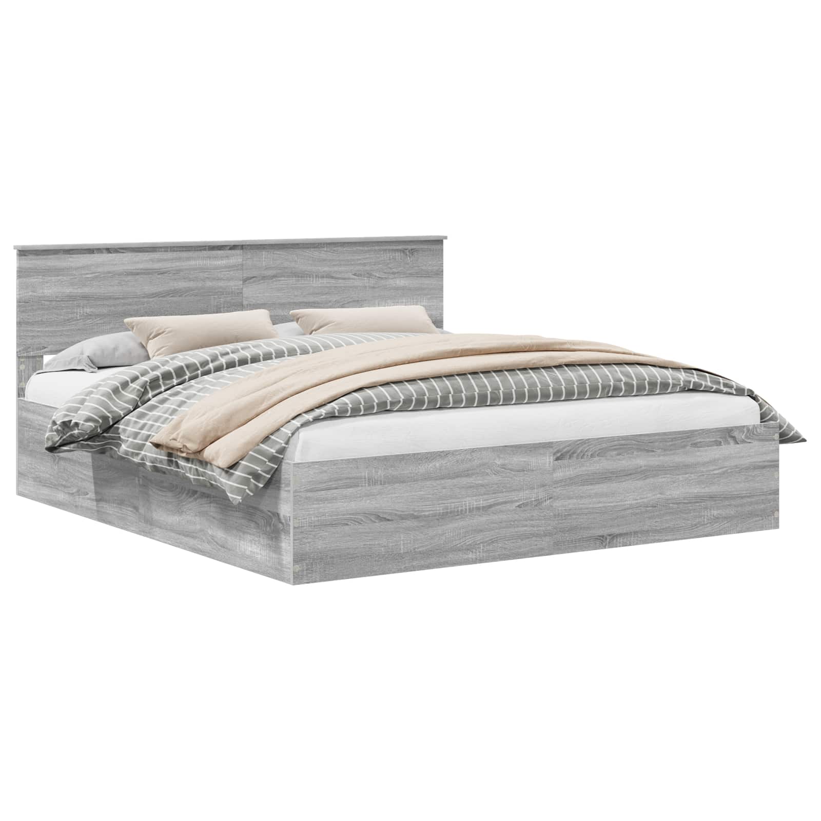 Σκελετός Κρεβατιού με κεφαλάρι Γκρίζο Σονομα 200 x 200 cm