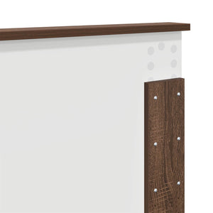 Σκελετός Κρεβατιού Καφέ δρυς 200 x 200 cm Επεξεργασμένο Ξύλο - Pakobazaar