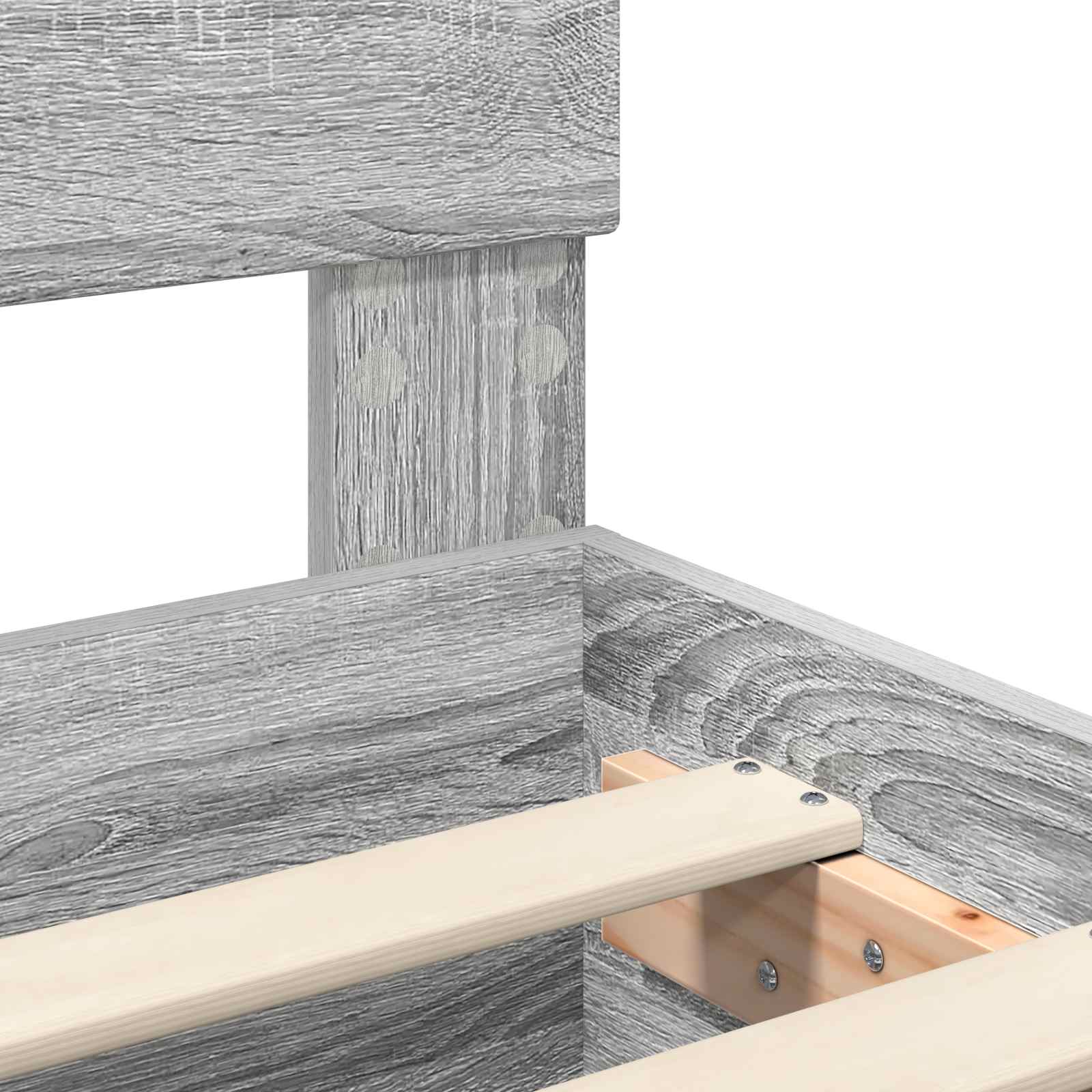 Σκελετός Κρεβατιού με κεφαλάρι Γκρίζο Σονομα 140 x 200 cm