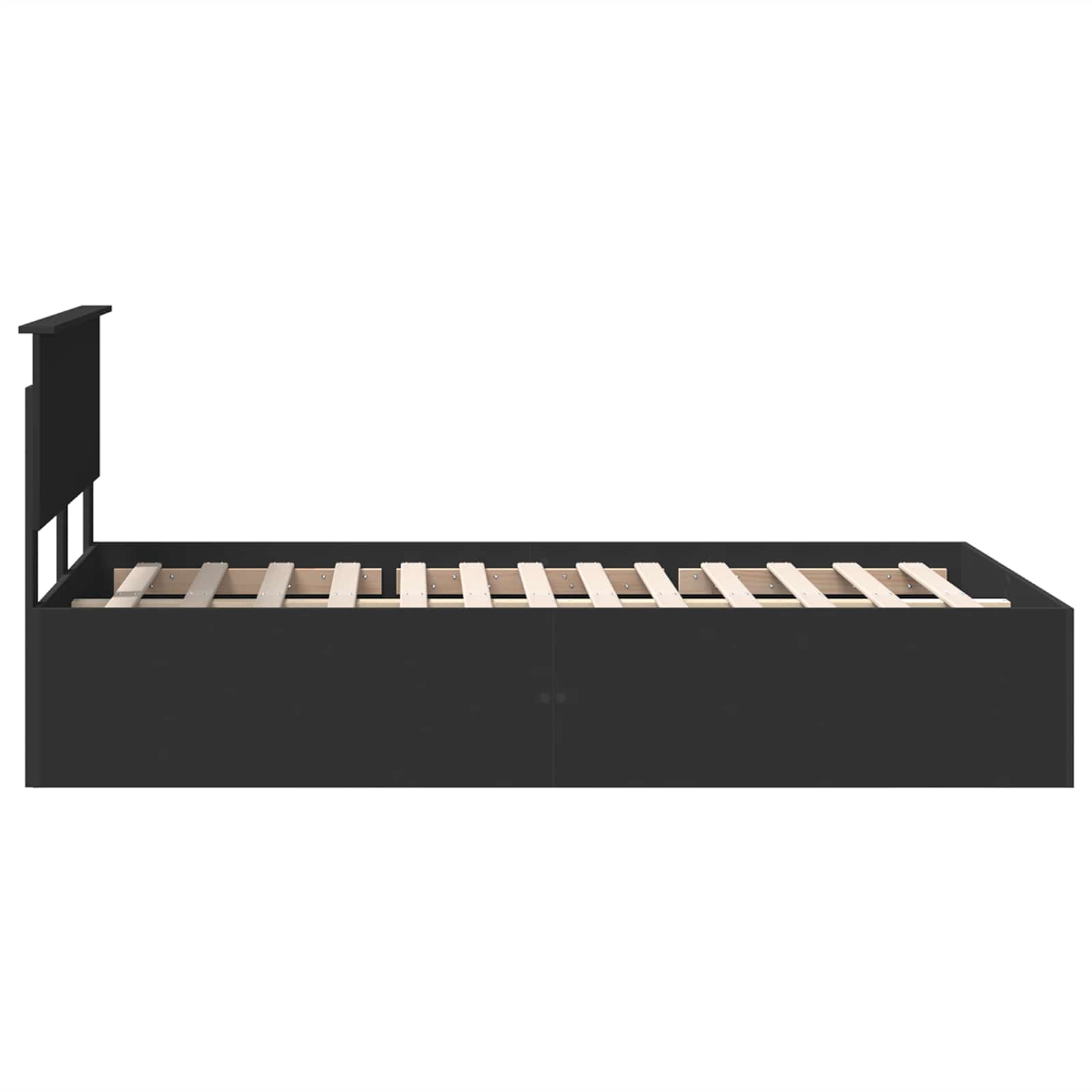 Σκελετός Κρεβατιού Μαύρο 135 x 190 cm Επεξεργασμένο ξύλο