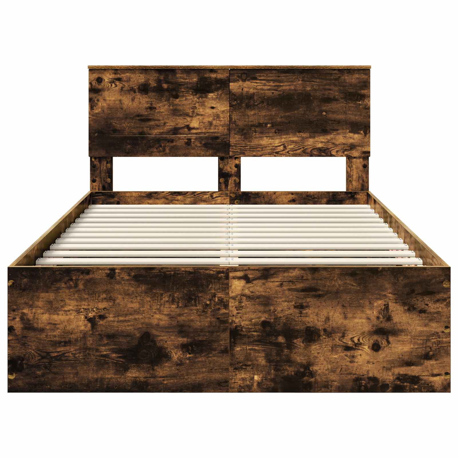 Σκελετός Κρεβατιού με κεφαλάρι Καπνιστό Δρύς 135 x 190 cm