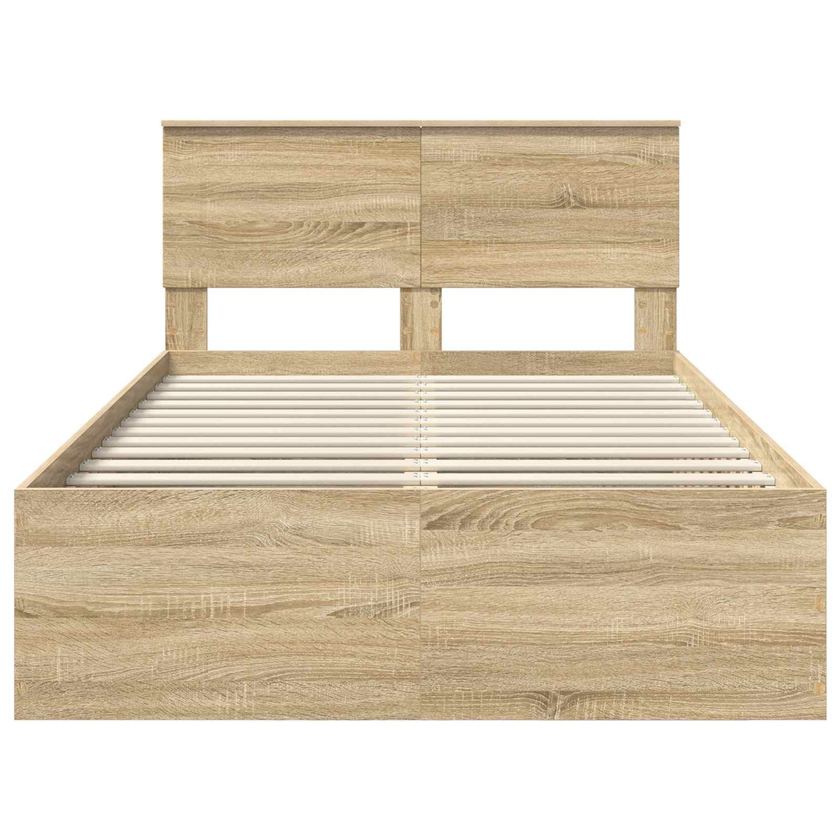 Σκελετός Κρεβατιού Δρύς Sonoma 120 x 200 cm Επεξεργασμένο Ξύλο
