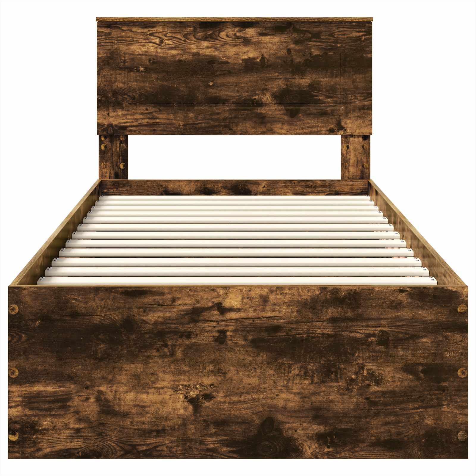 Σκελετός Κρεβατιού με κεφαλάρι Καπνιστό Δρύς 100 x 200 cm