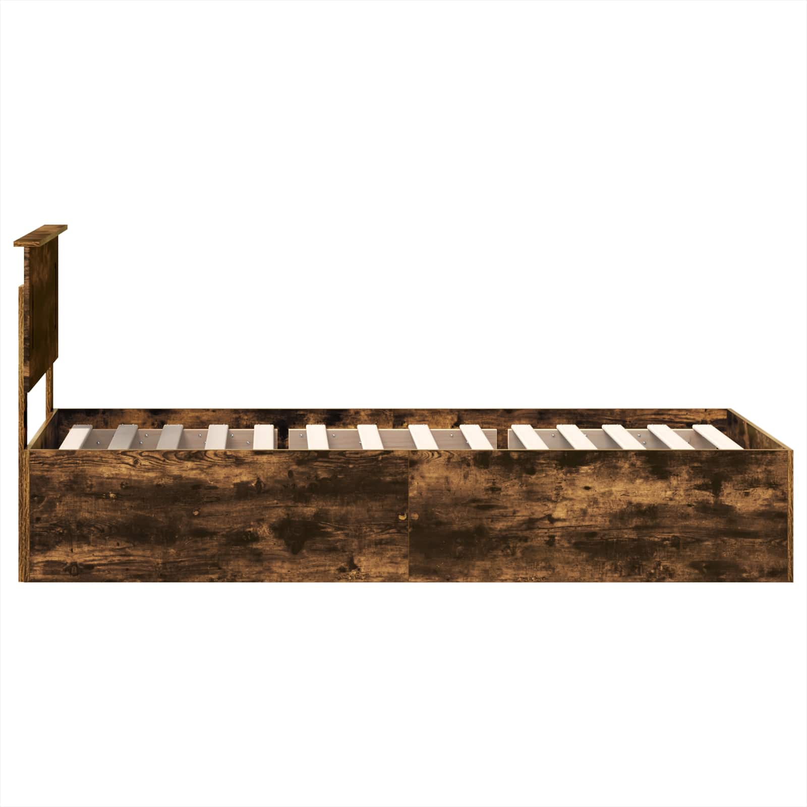 Σκελετός Κρεβατιού Καπνιστό Δρύς 75 x 190 cm Επεξεργασμένο ξύλο