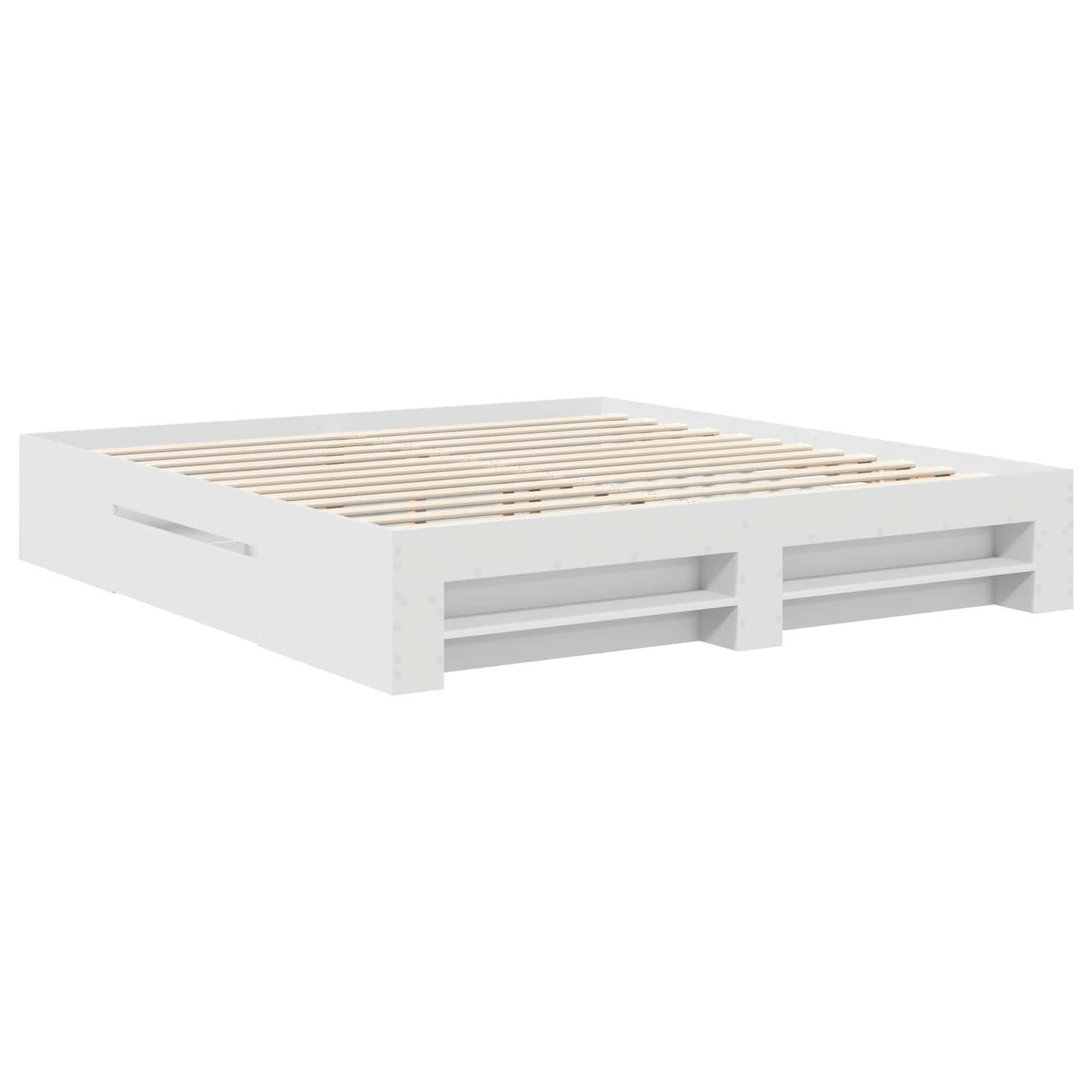 Σκελετός Κρεβατιού Λευκό 180 x 200 cm Επεξεργασμένο ξύλο