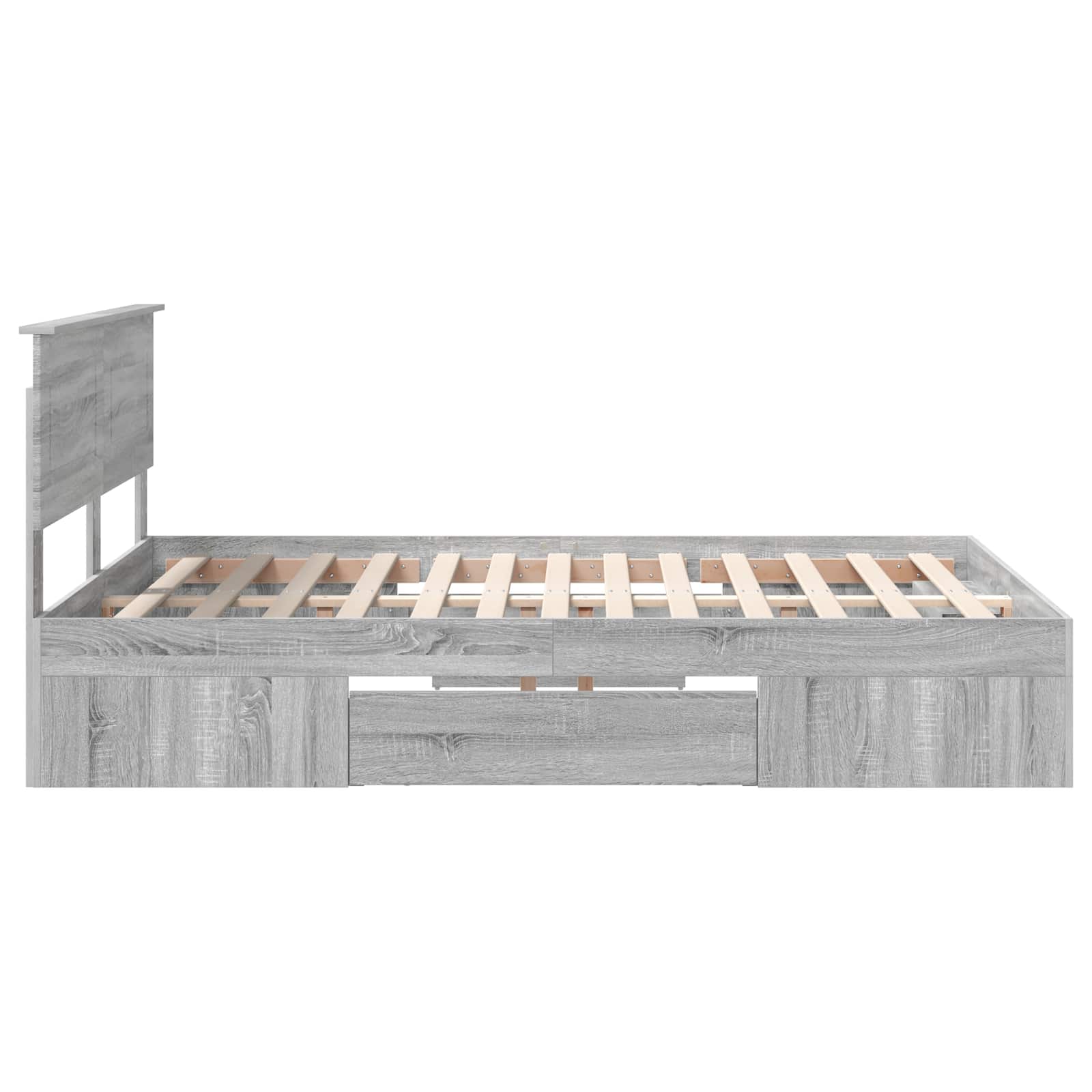 Σκελετός Κρεβατιού με κεφαλάρι Γκρίζο Σονομα 140 x 200 cm