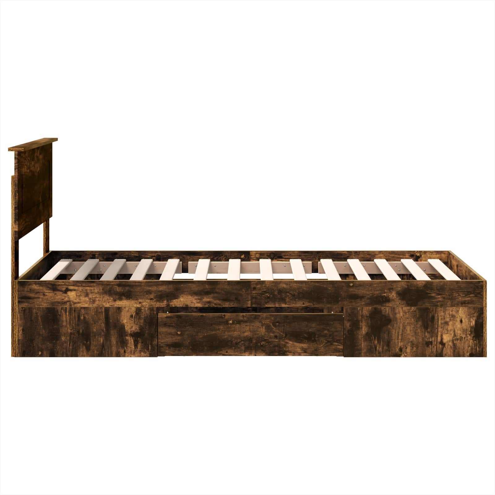 Σκελετός Κρεβατιού Καπνιστό Δρύς 100 x 200 μ Επεξεργασμένο ξύλο